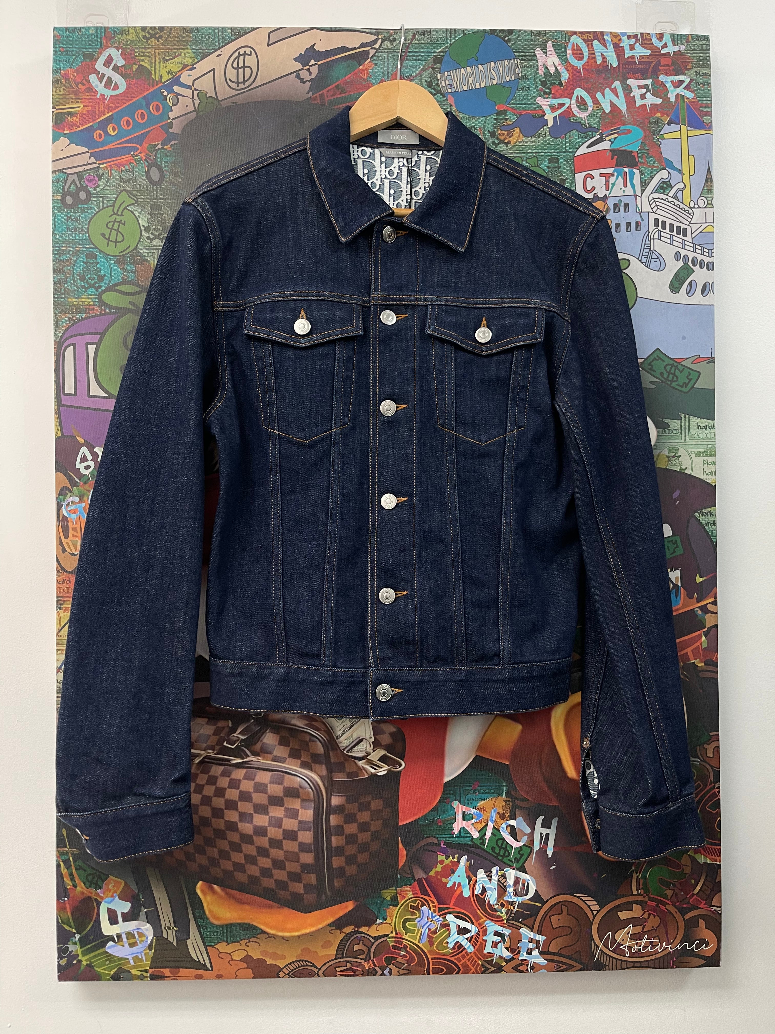 Dior Navy Oblique (46) Denim Jacket