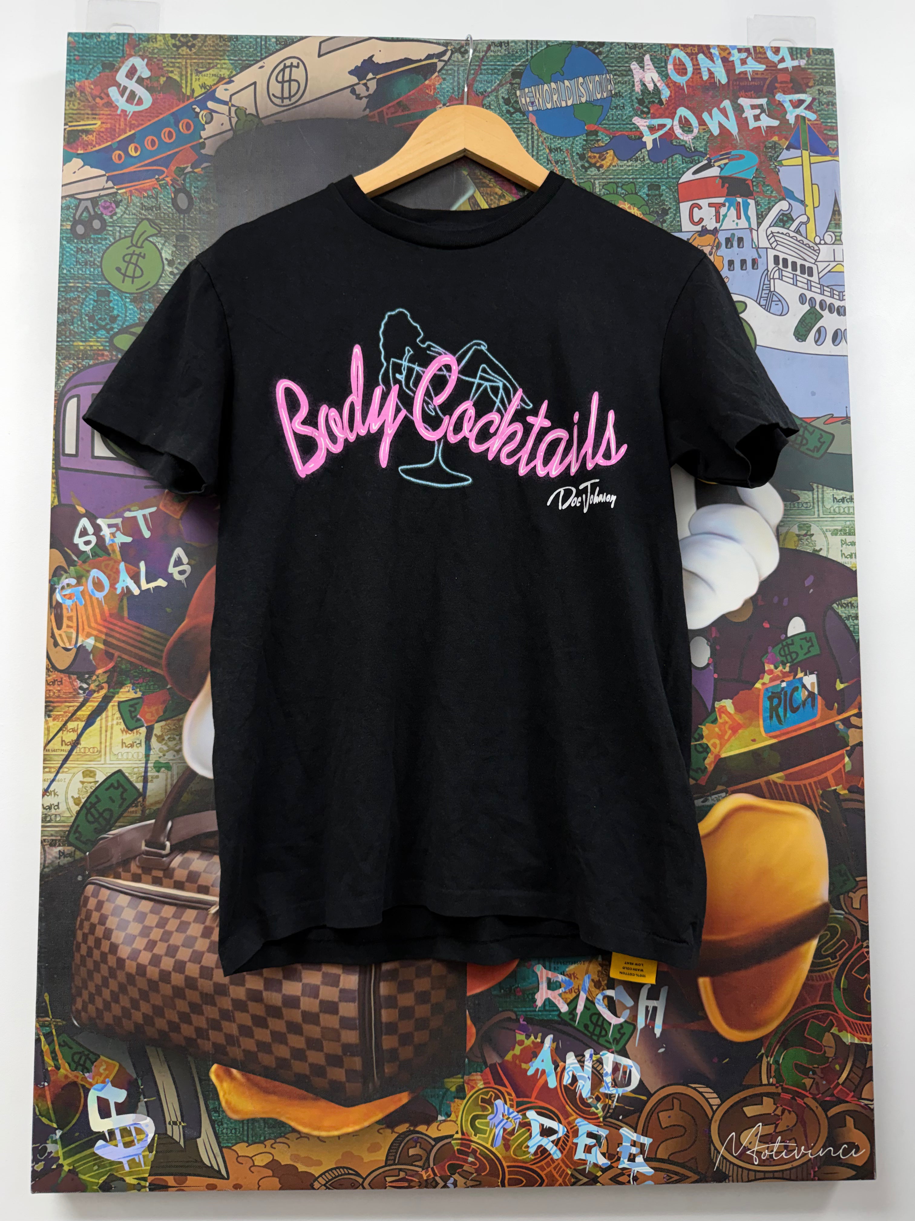 Gallery Dept Black Doc Johnson Bloody Cocktails Tee