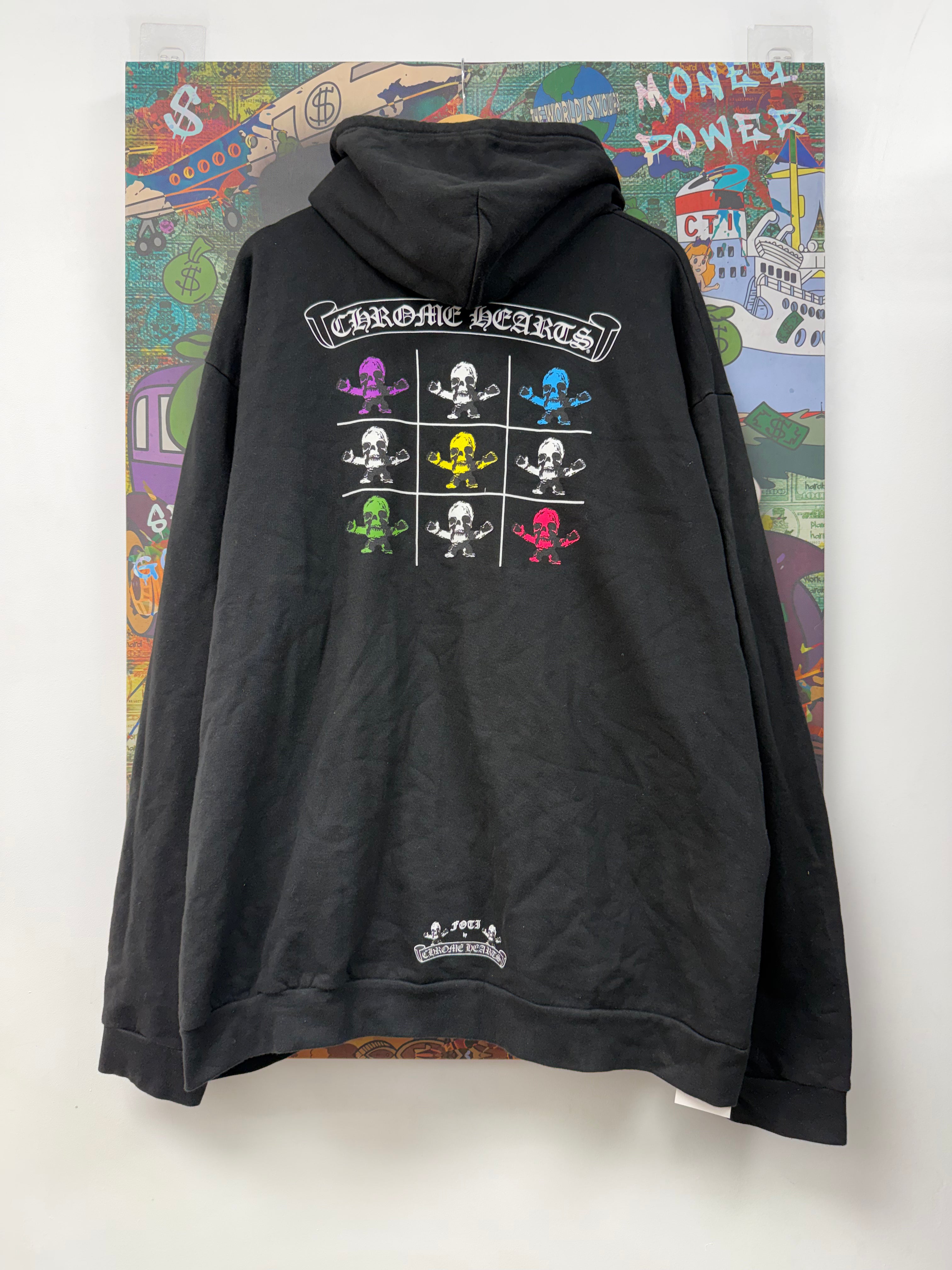 Chrome Hearts Black FOTI Zip Up Hoodie (Replacement Zipper)