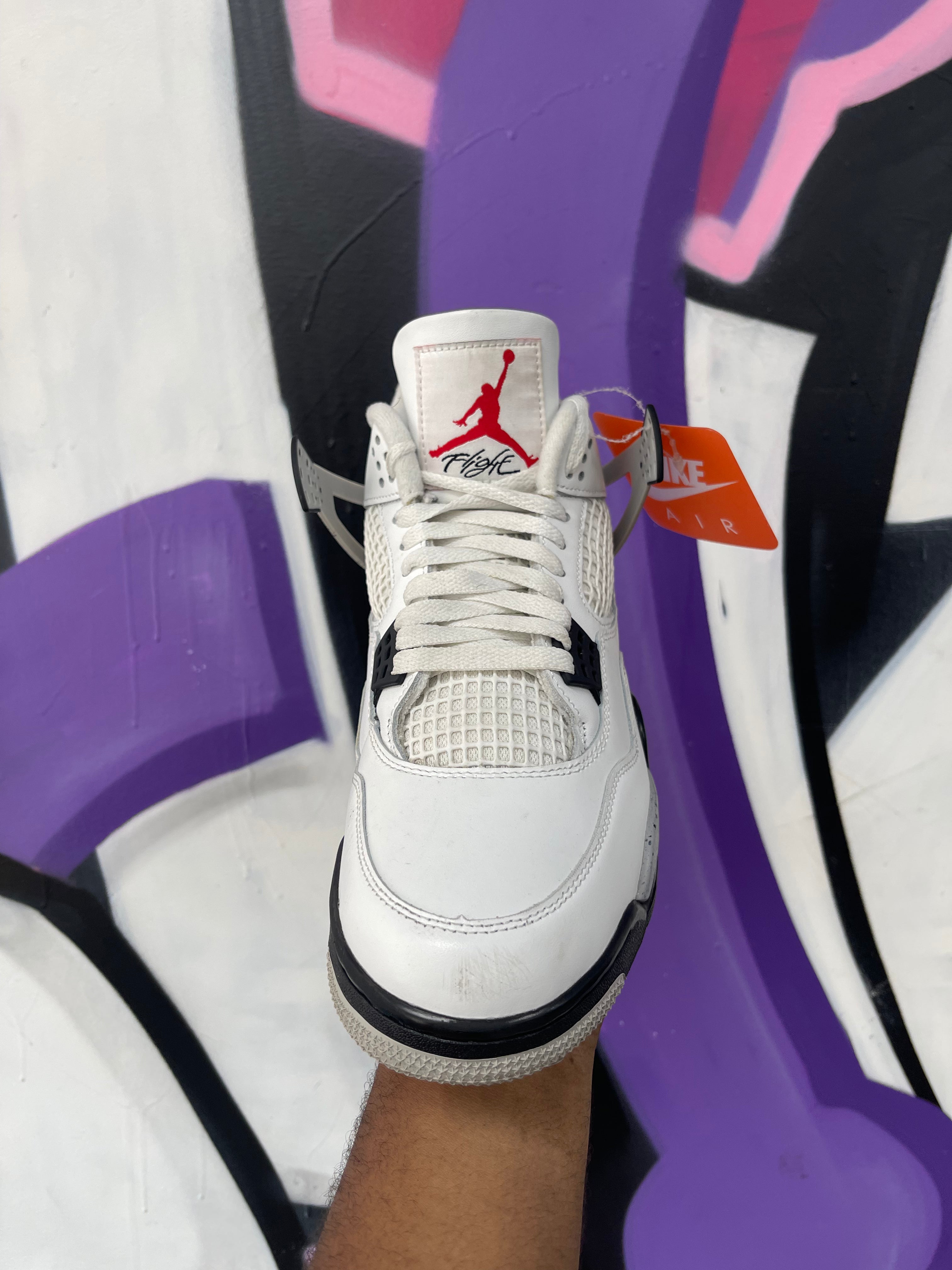 Jordan 4 White Cement Sneakers
