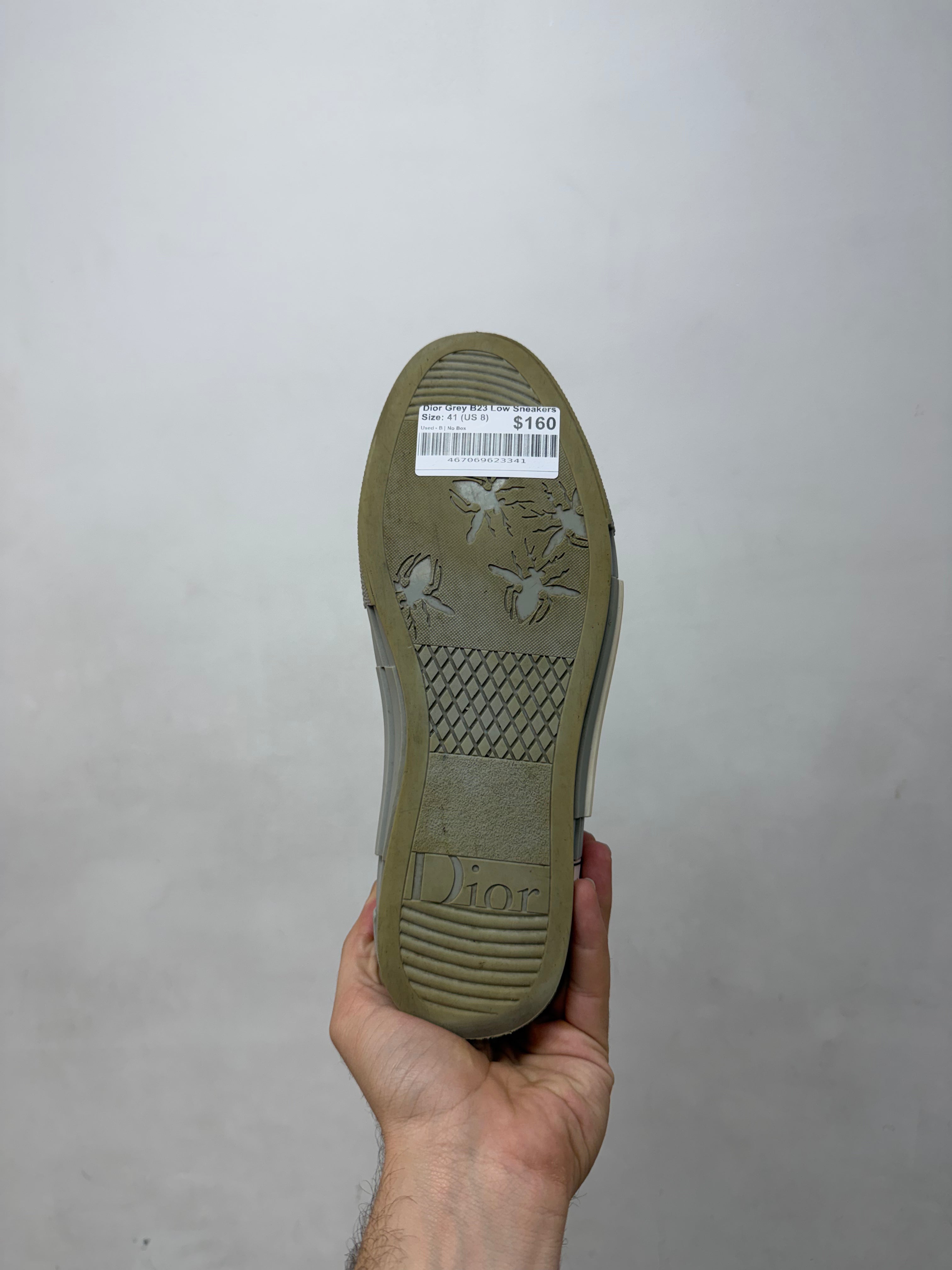 Dior Grey B23 Low Sneakers
