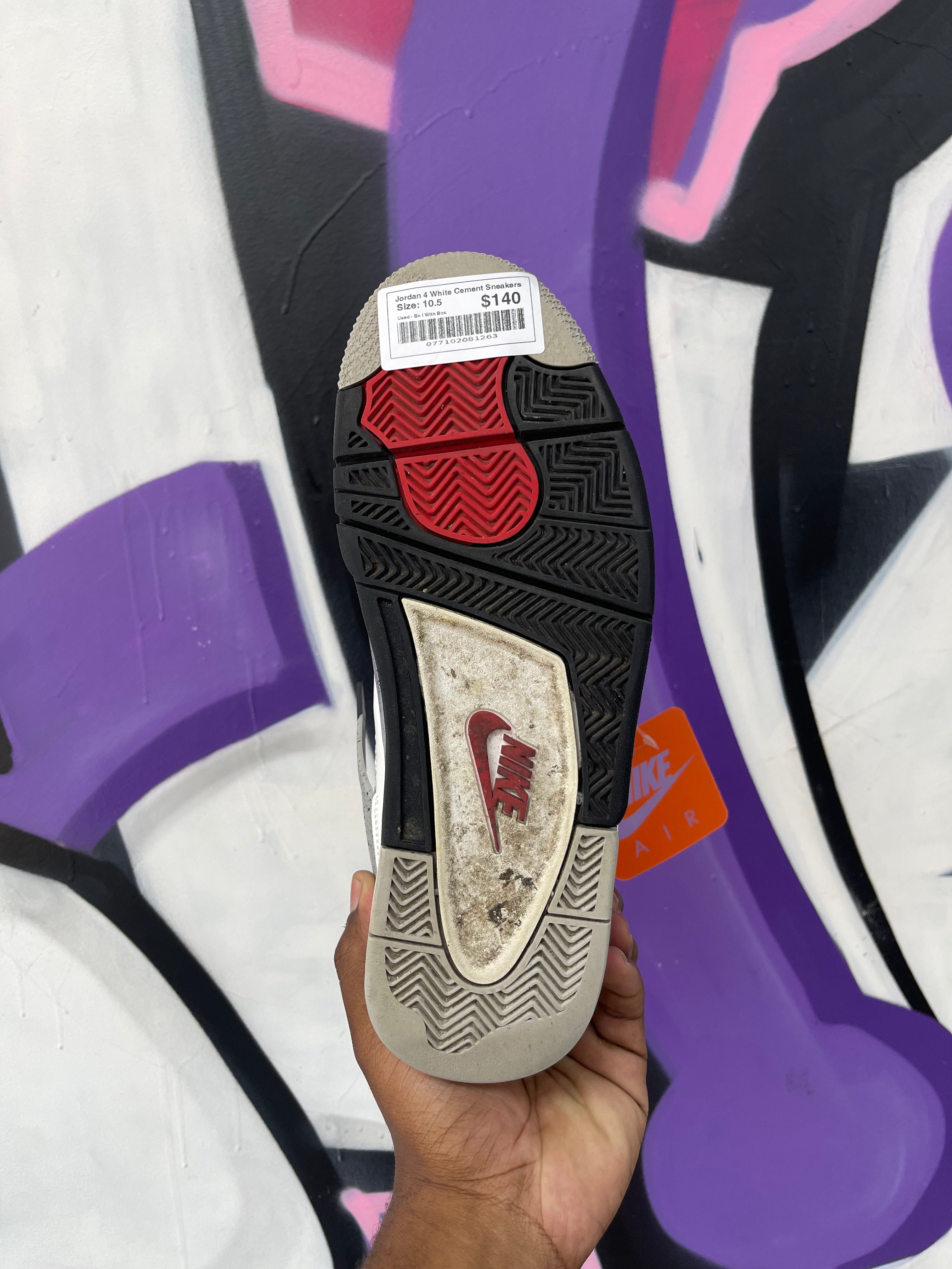 Jordan 4 White Cement Sneakers