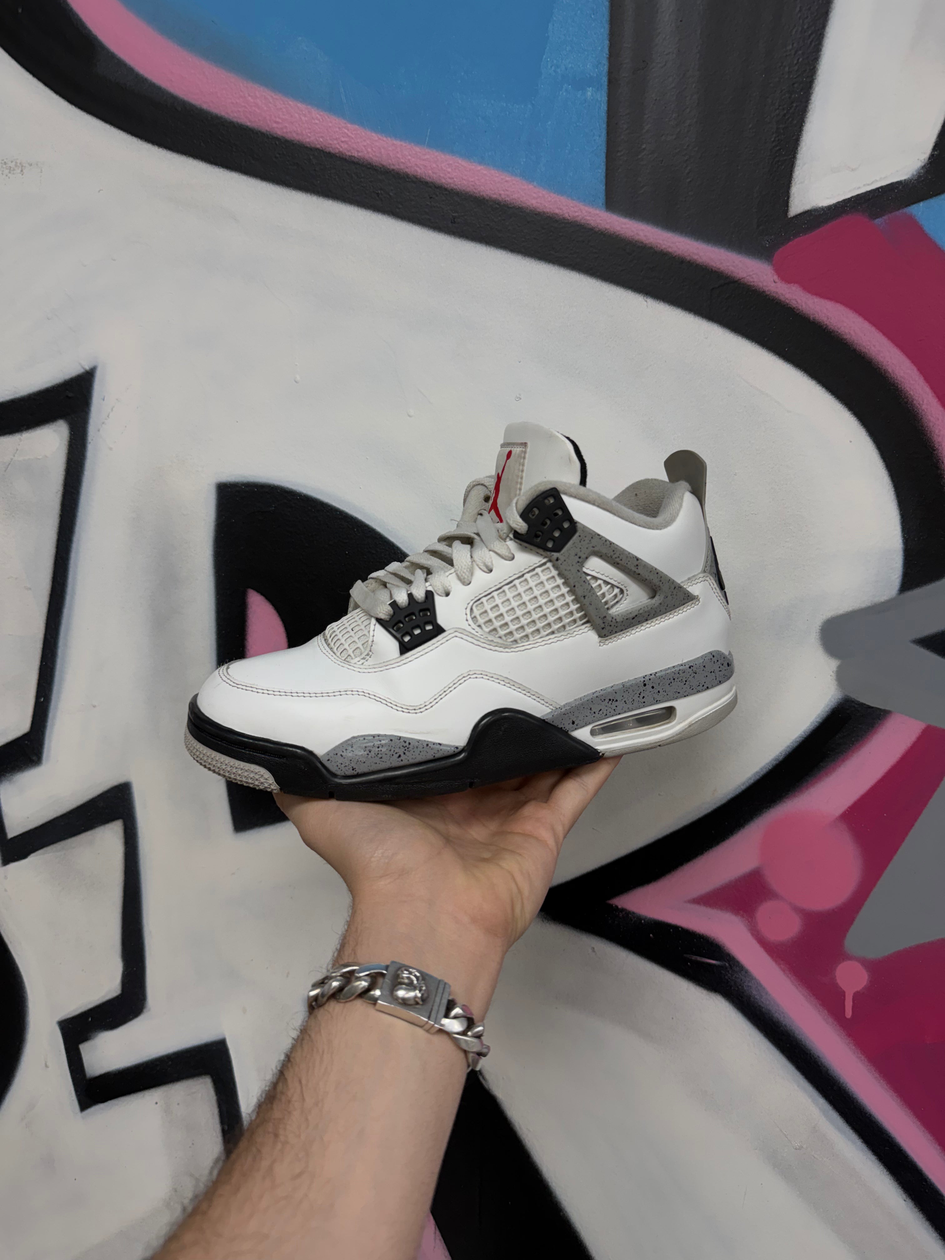 Jordan 4 White Cement Sneakers