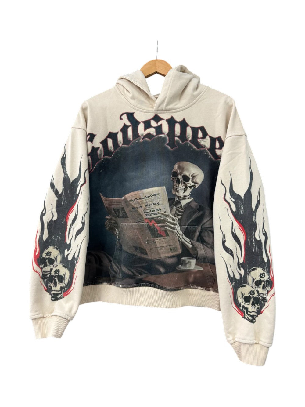 Godspeed Black Monday Cream Hoodie