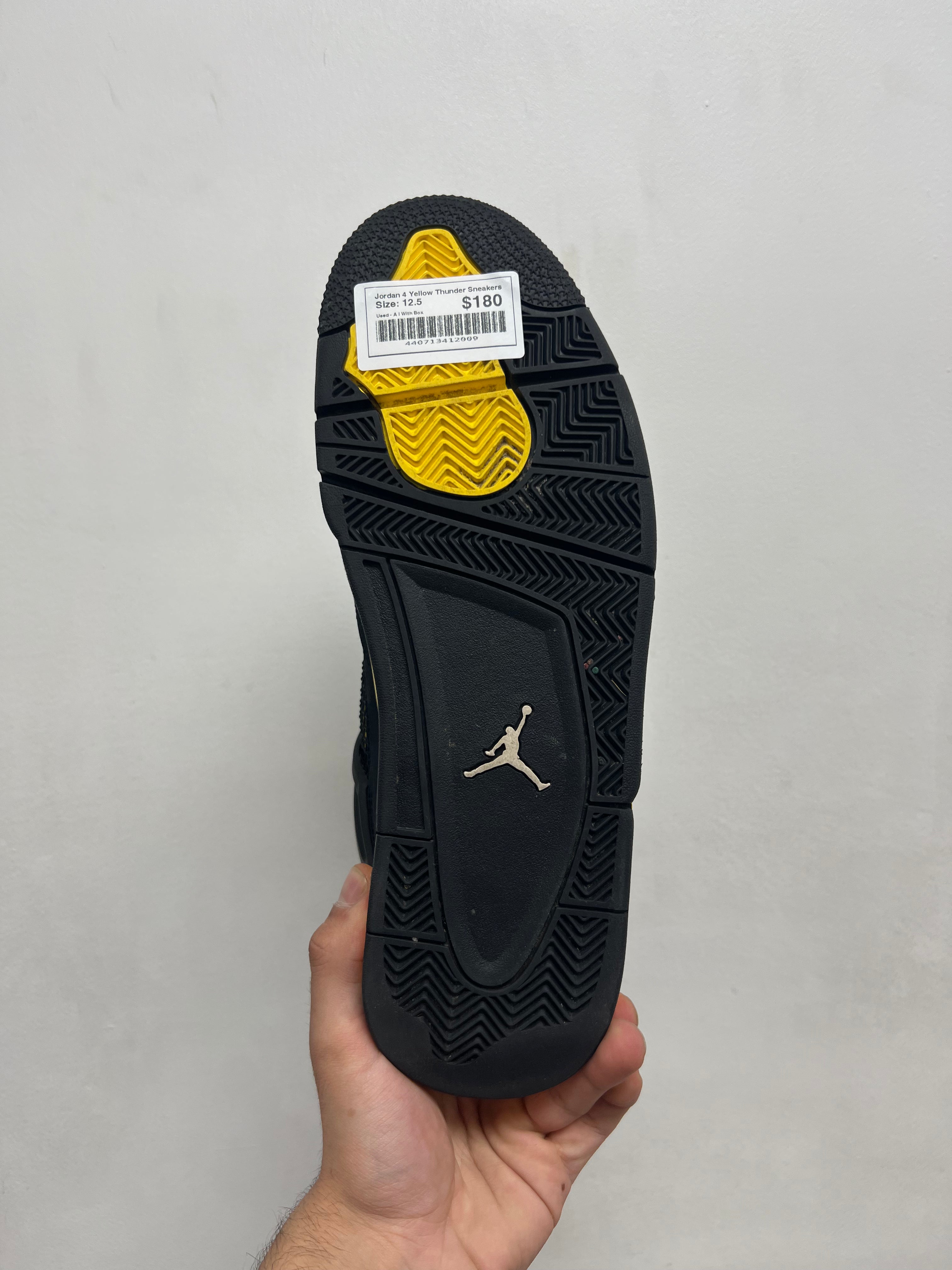 Jordan 4 Yellow Thunder Sneakers