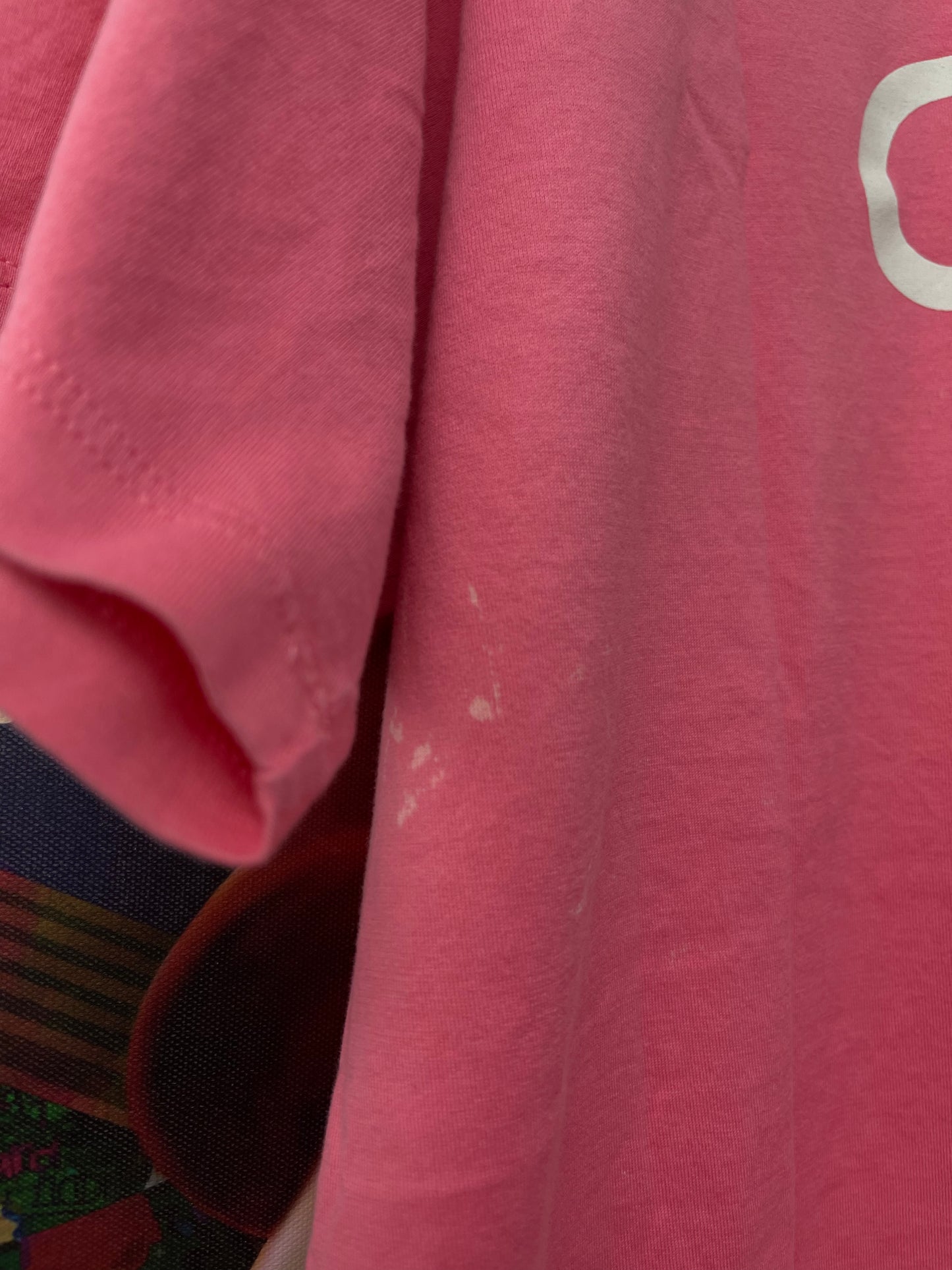 Celine Tee Pink White Tee Used
