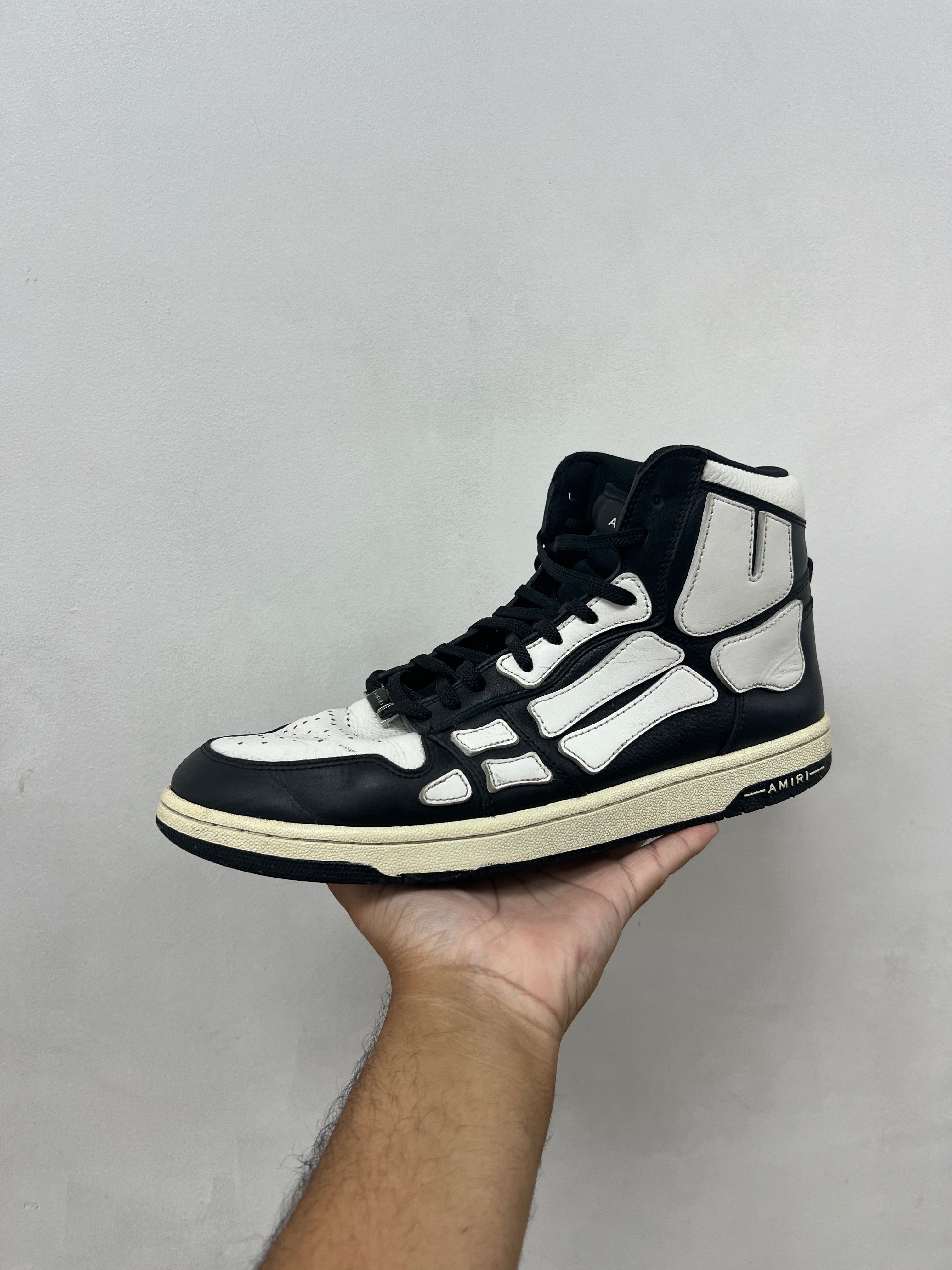 Amiri Black White Skel Top High Sneakers
