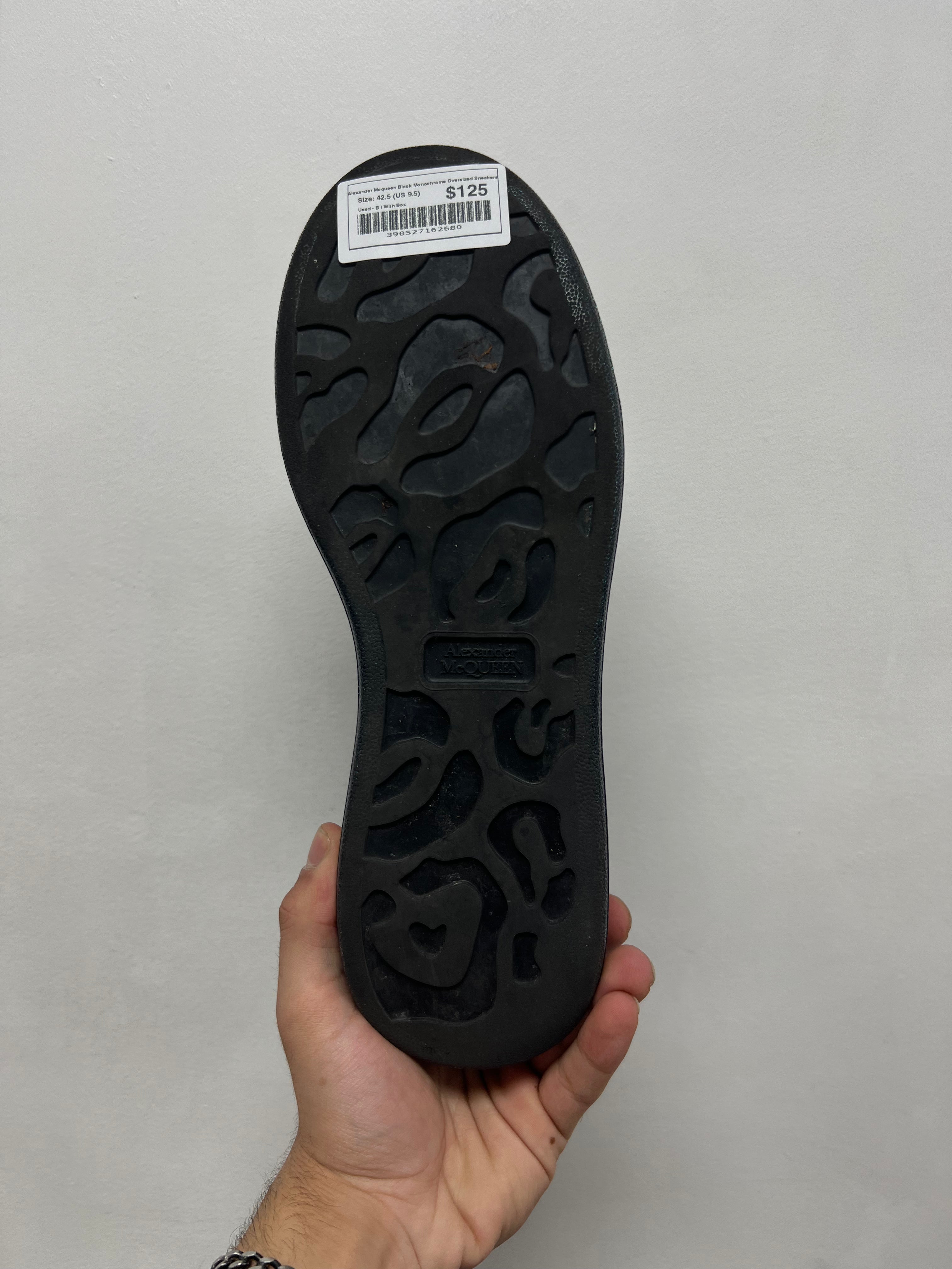 Alexander Mcqueen Black Monochrome Oversized Sneakers