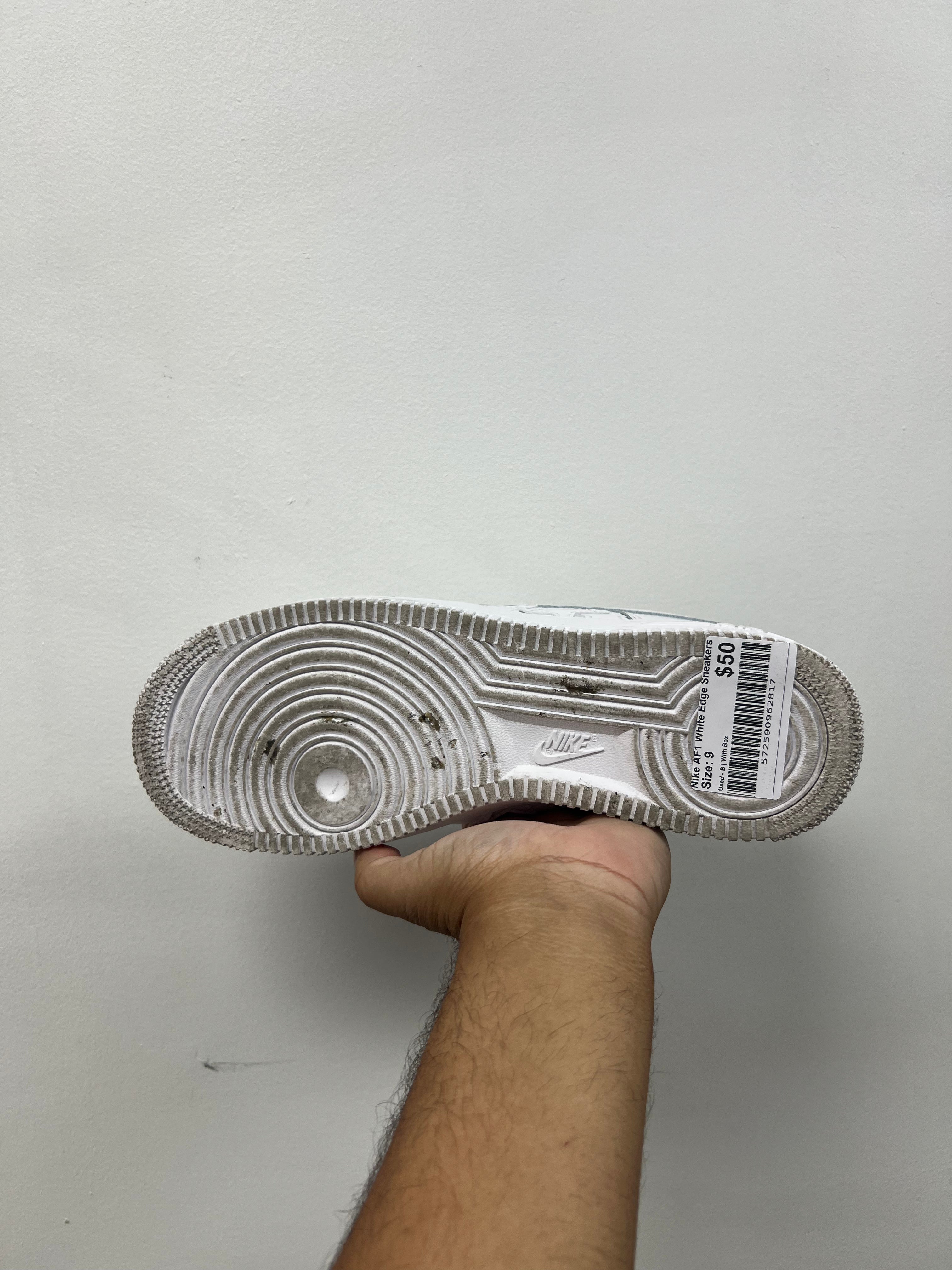 Nike AF1 White Edge Sneakers