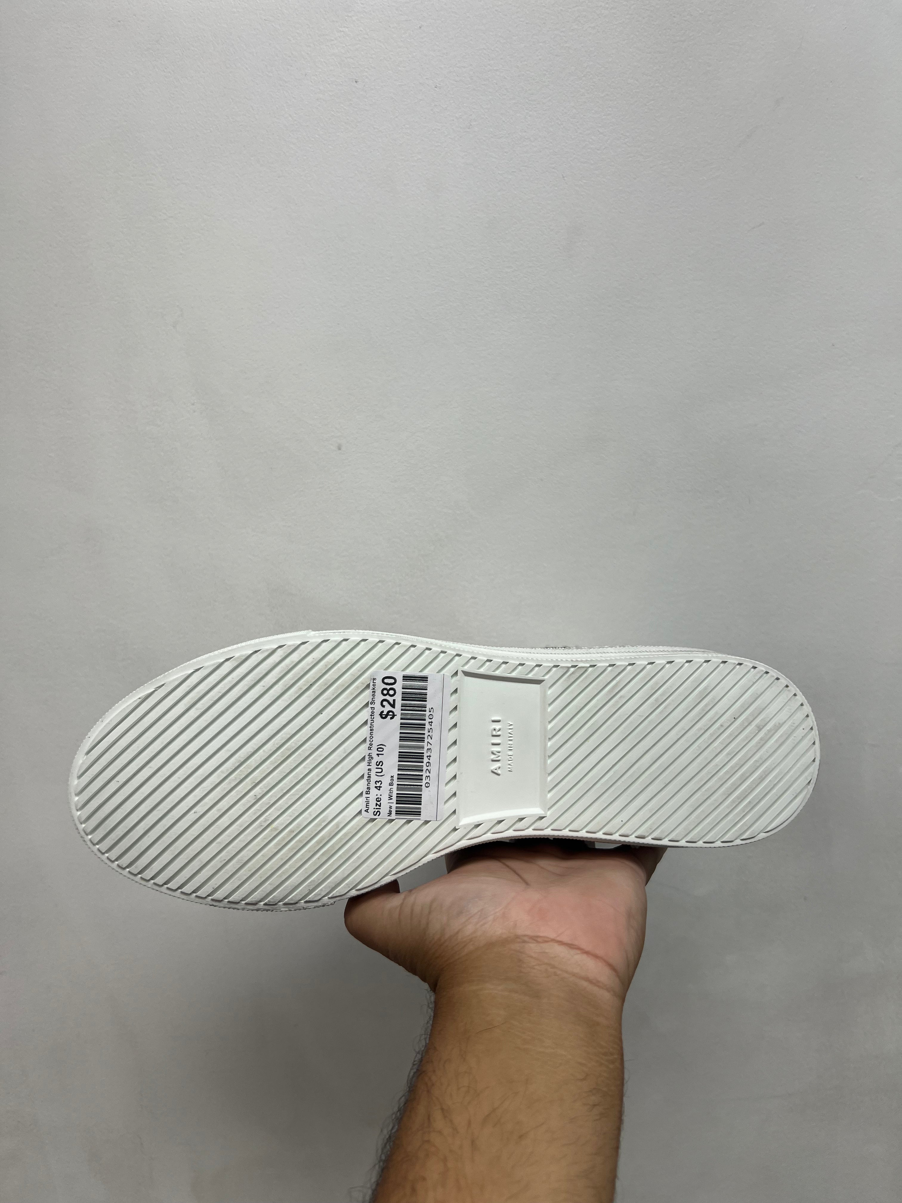 Amiri Bandana High Reconstructed Sneakers