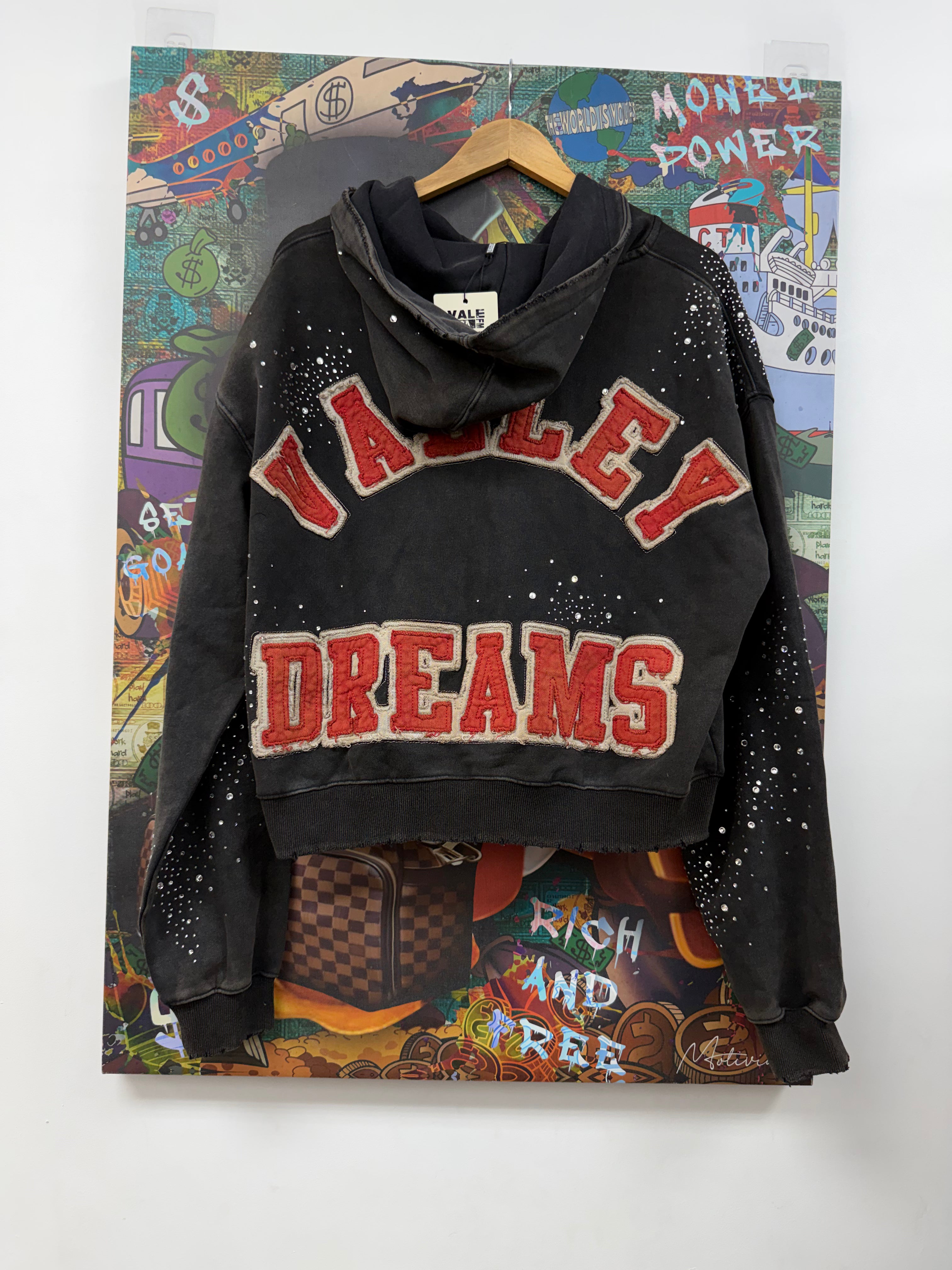 Vale Black Cluster Zip Up