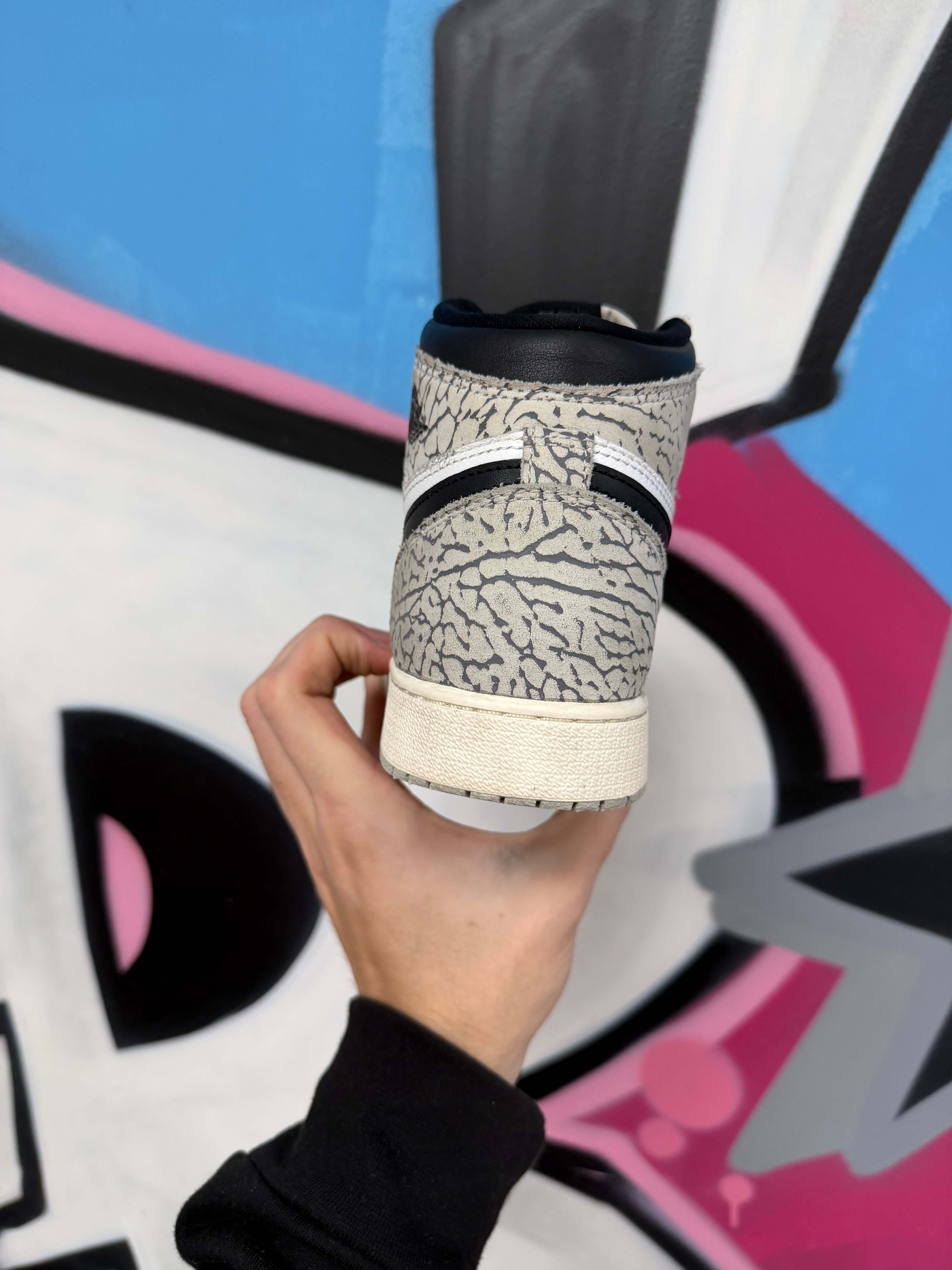 Jordan 1 High White Cement Sneakers