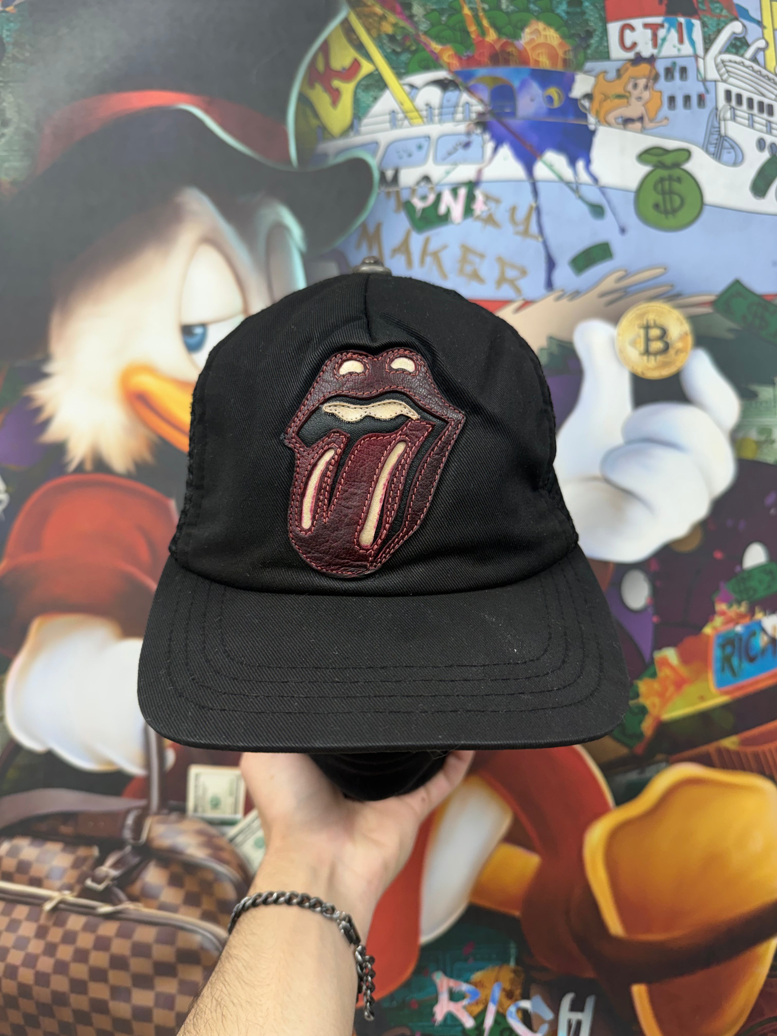 Chrome Hearts Black Rolling Stones Vintage Hat