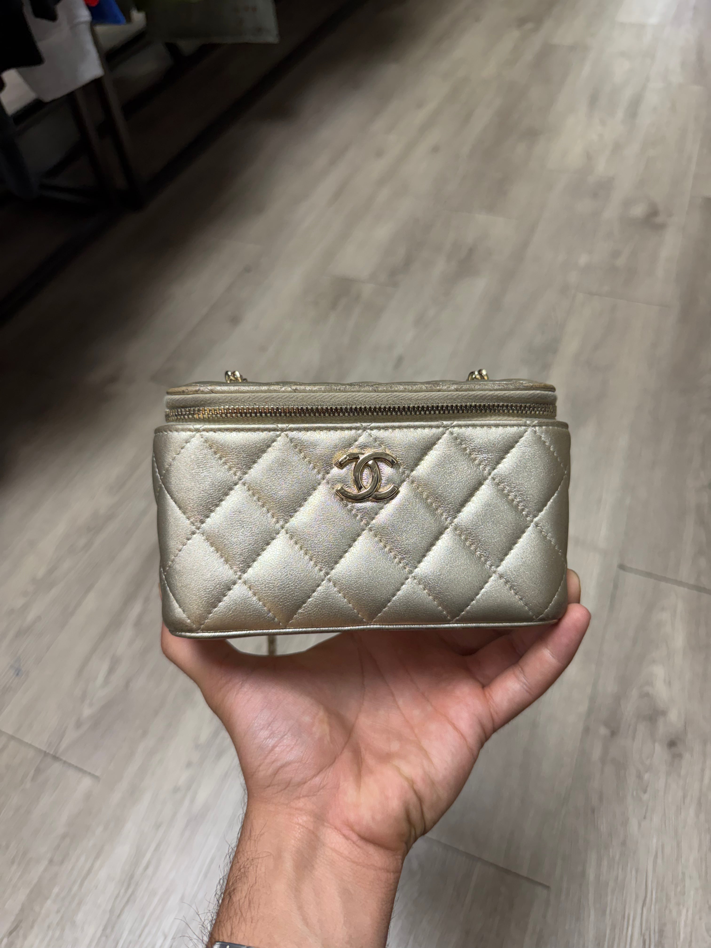 Chanel Trendy CC Gold Vanity Bag