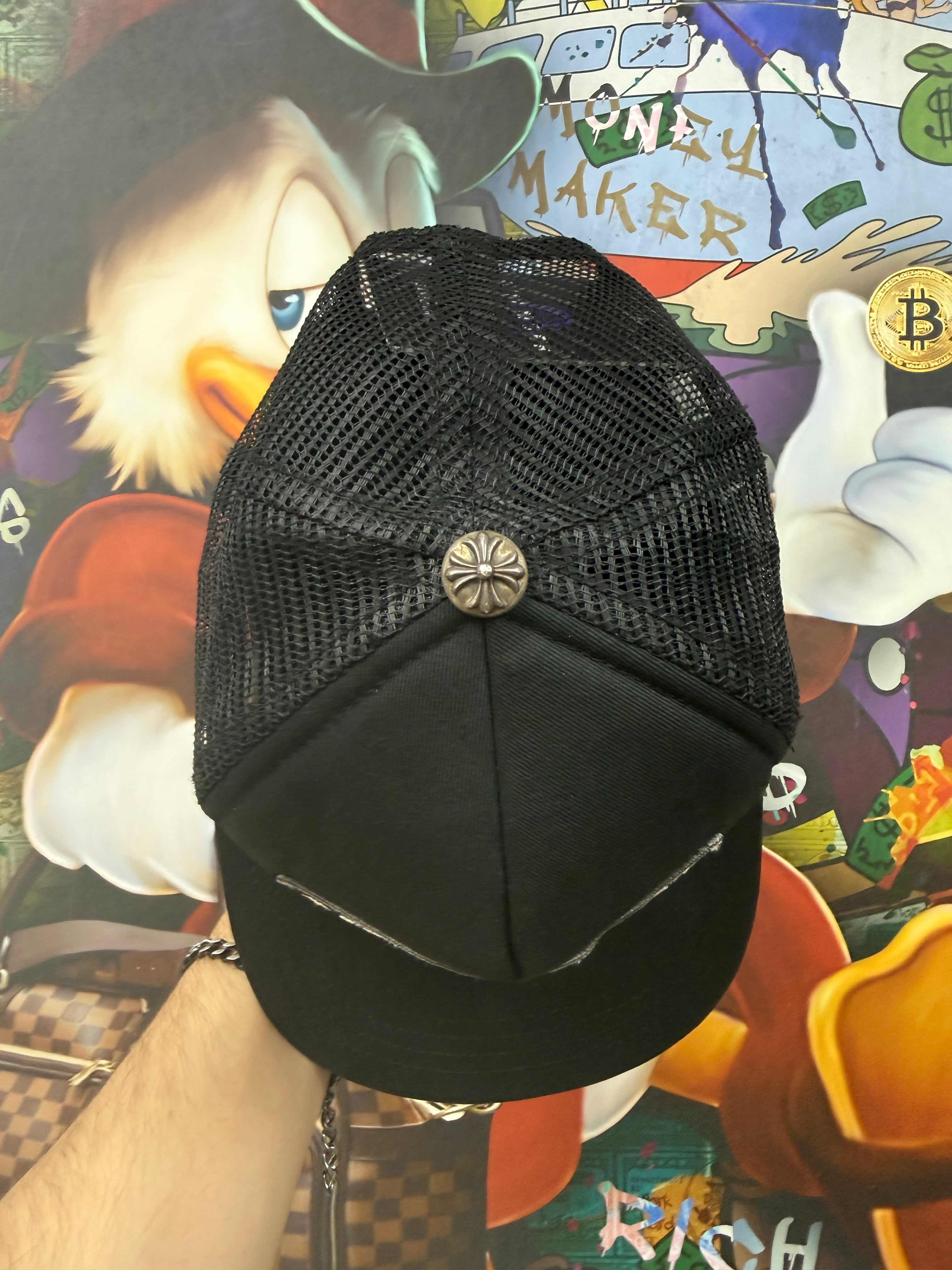 Chrome Hearts Black CH Hollywood Trucker Hat