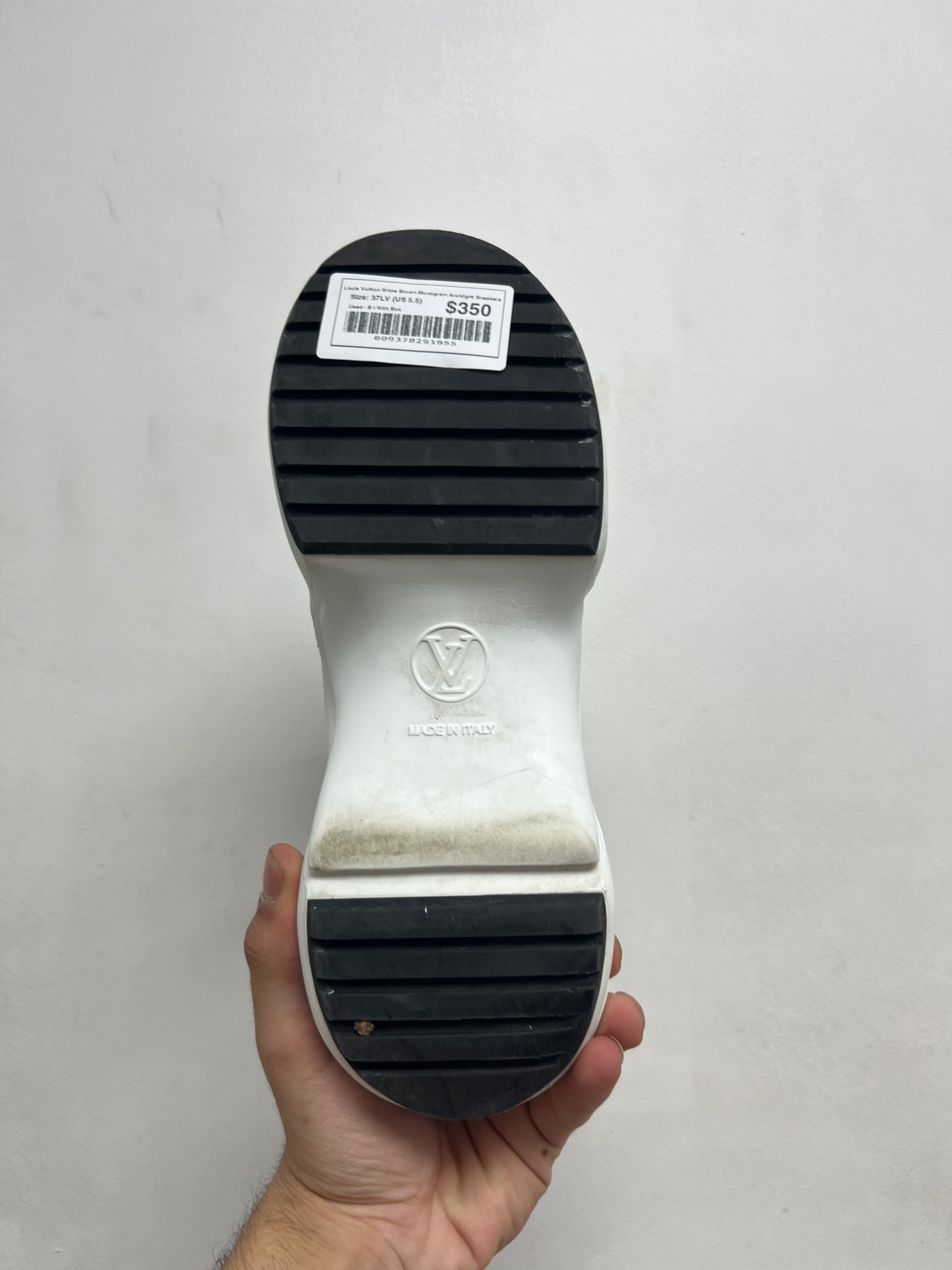 Louis Vuitton White Brown Monogram Archlight Sneakers