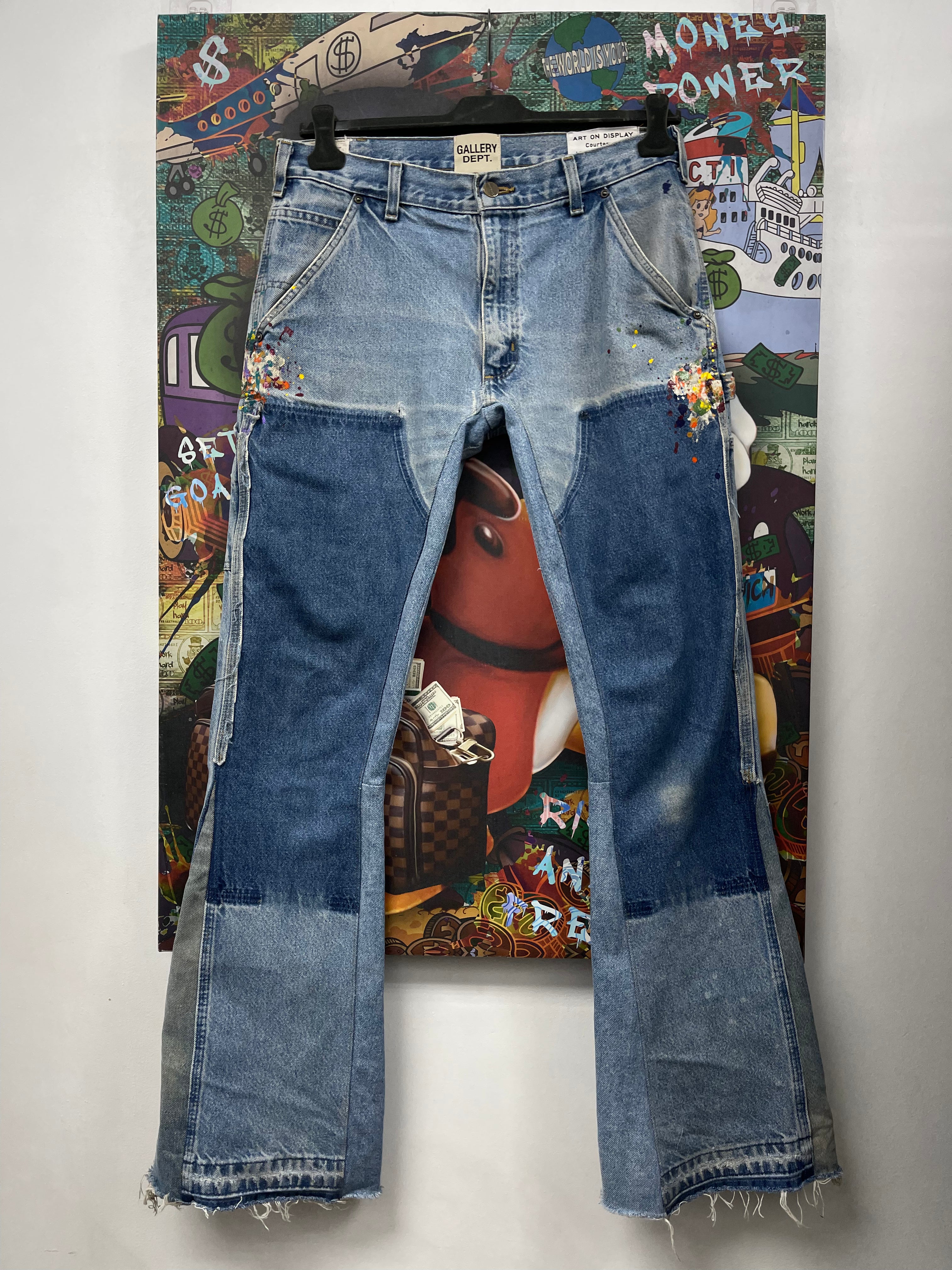 Gallery Dept Carhartt Paint Splatter Flared Jeans