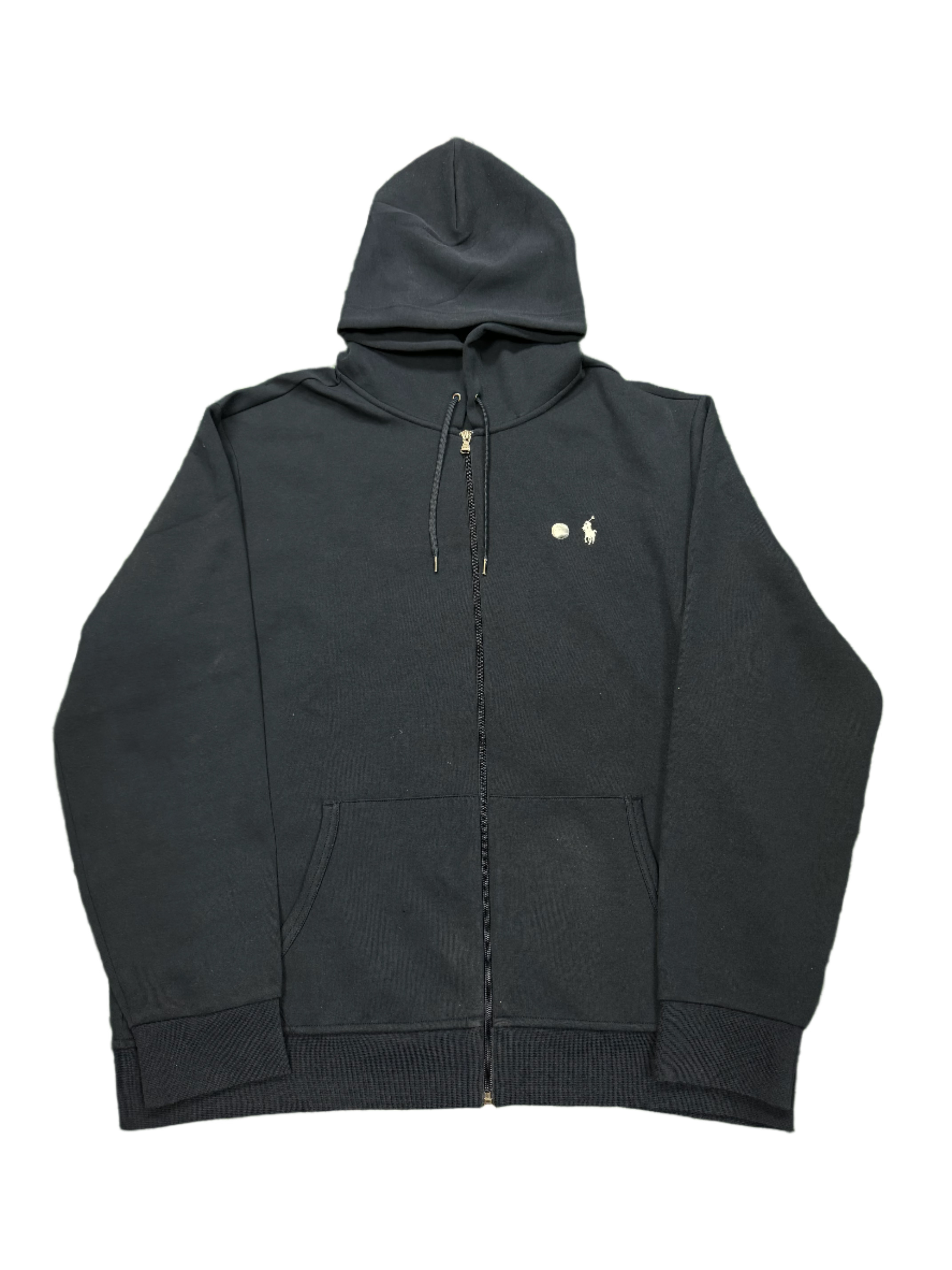 Polo Navy & White Zip Up Hoodie