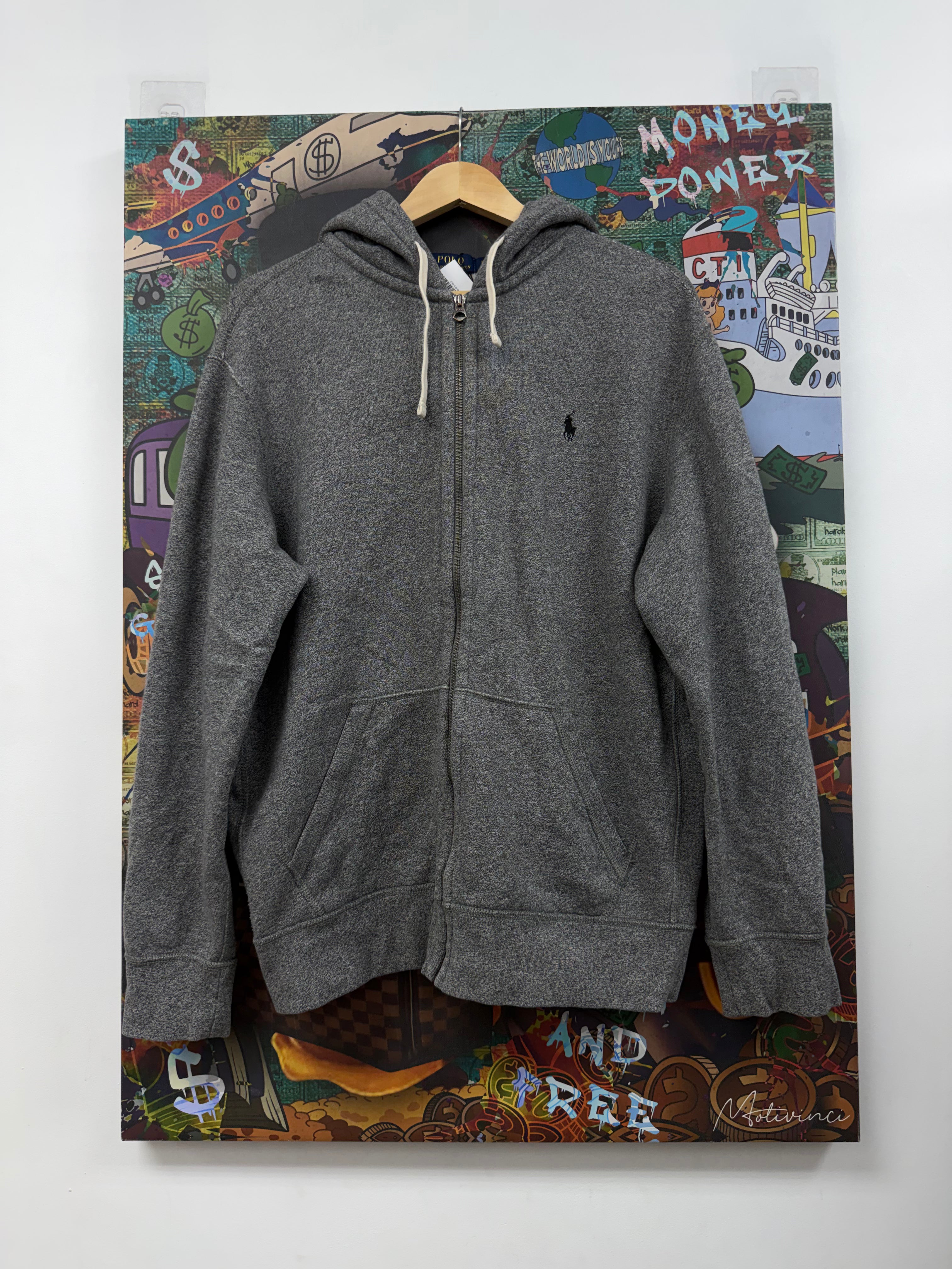 Polo Dark Grey Zip Up