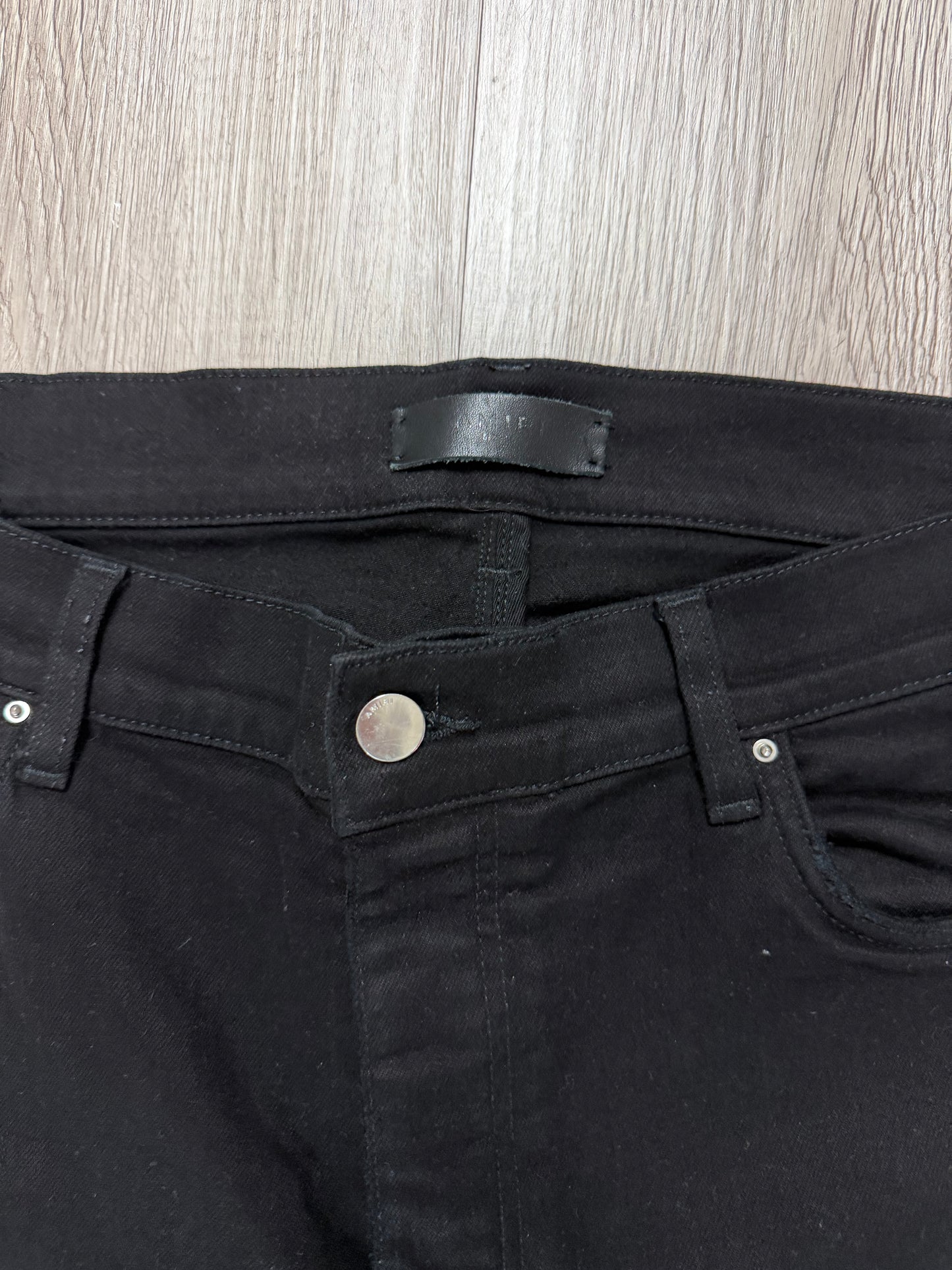 Amiri MX1 Black Blue Patch Jeans