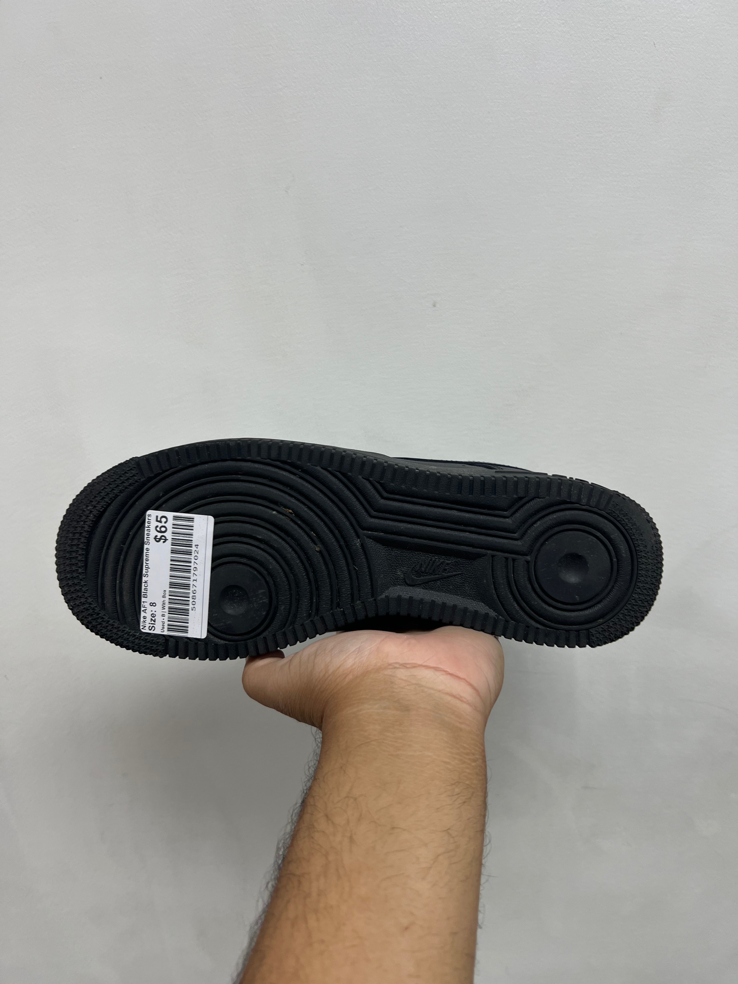 Nike AF1 Black Supreme Sneakers