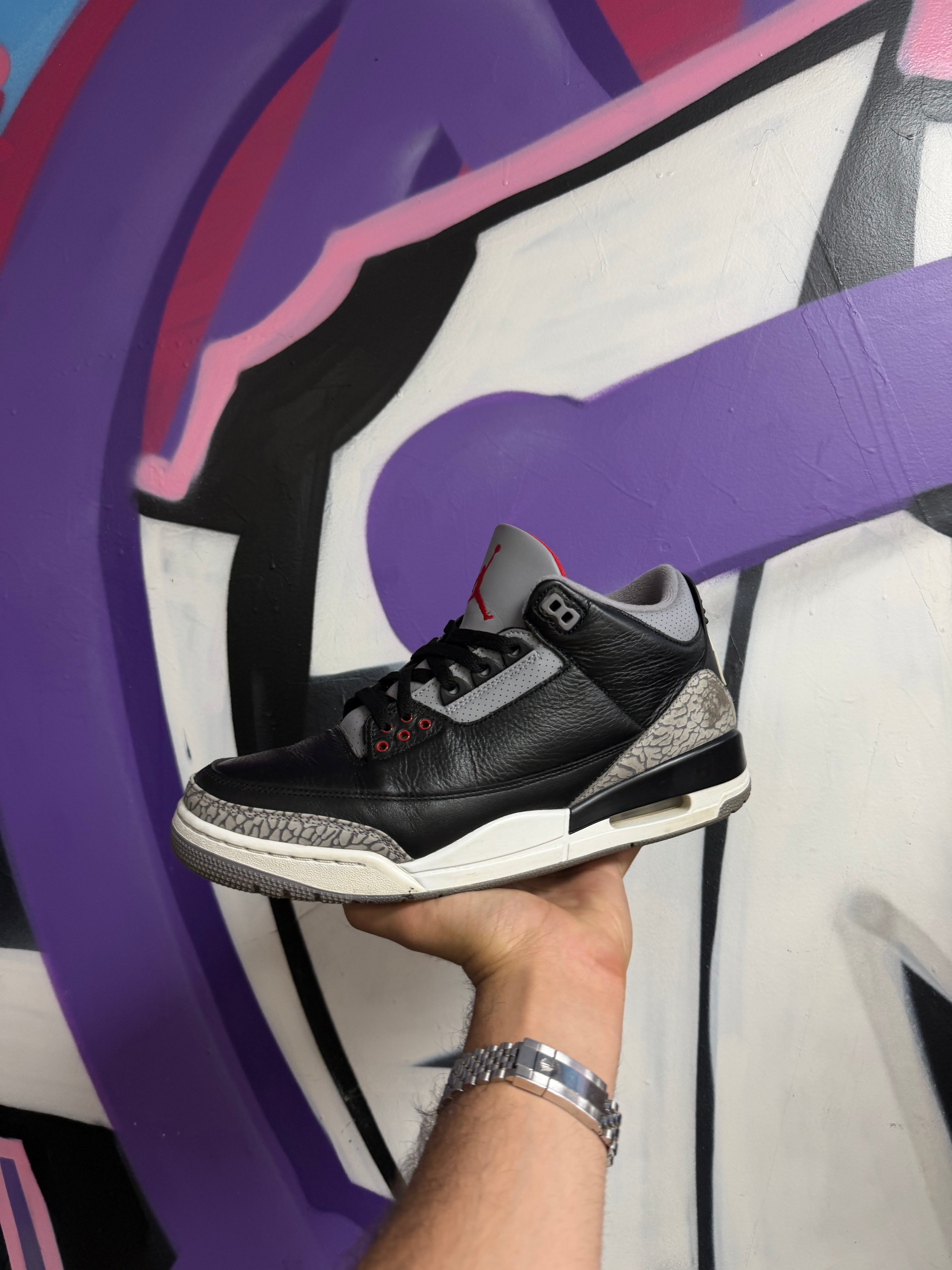 Jordan 3 Black Cement Sneakers