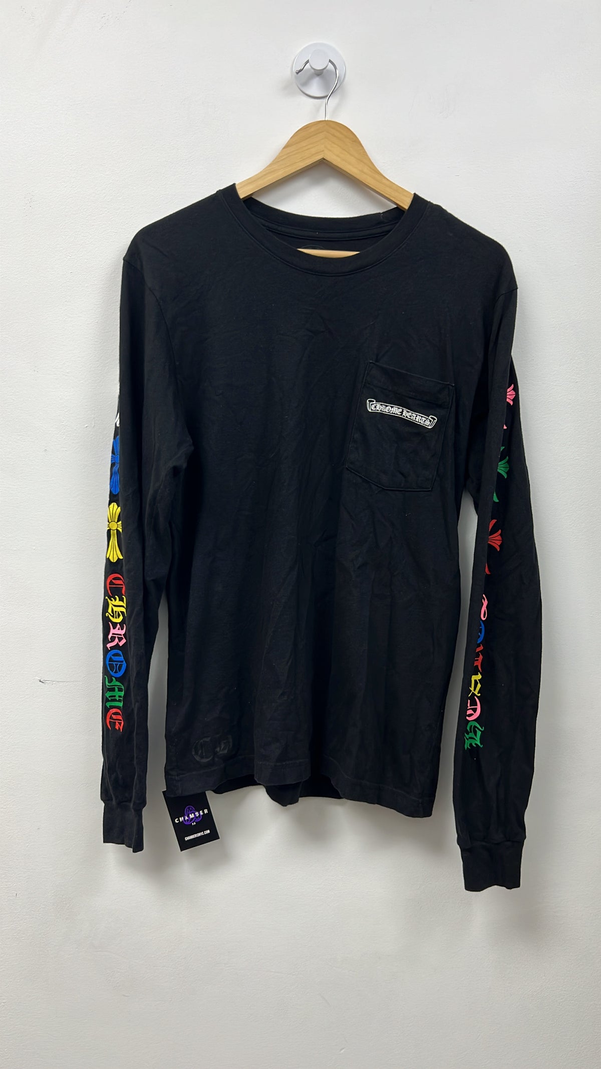 Chrome Hearts Black Multi Cross Back Hit Long Sleeve