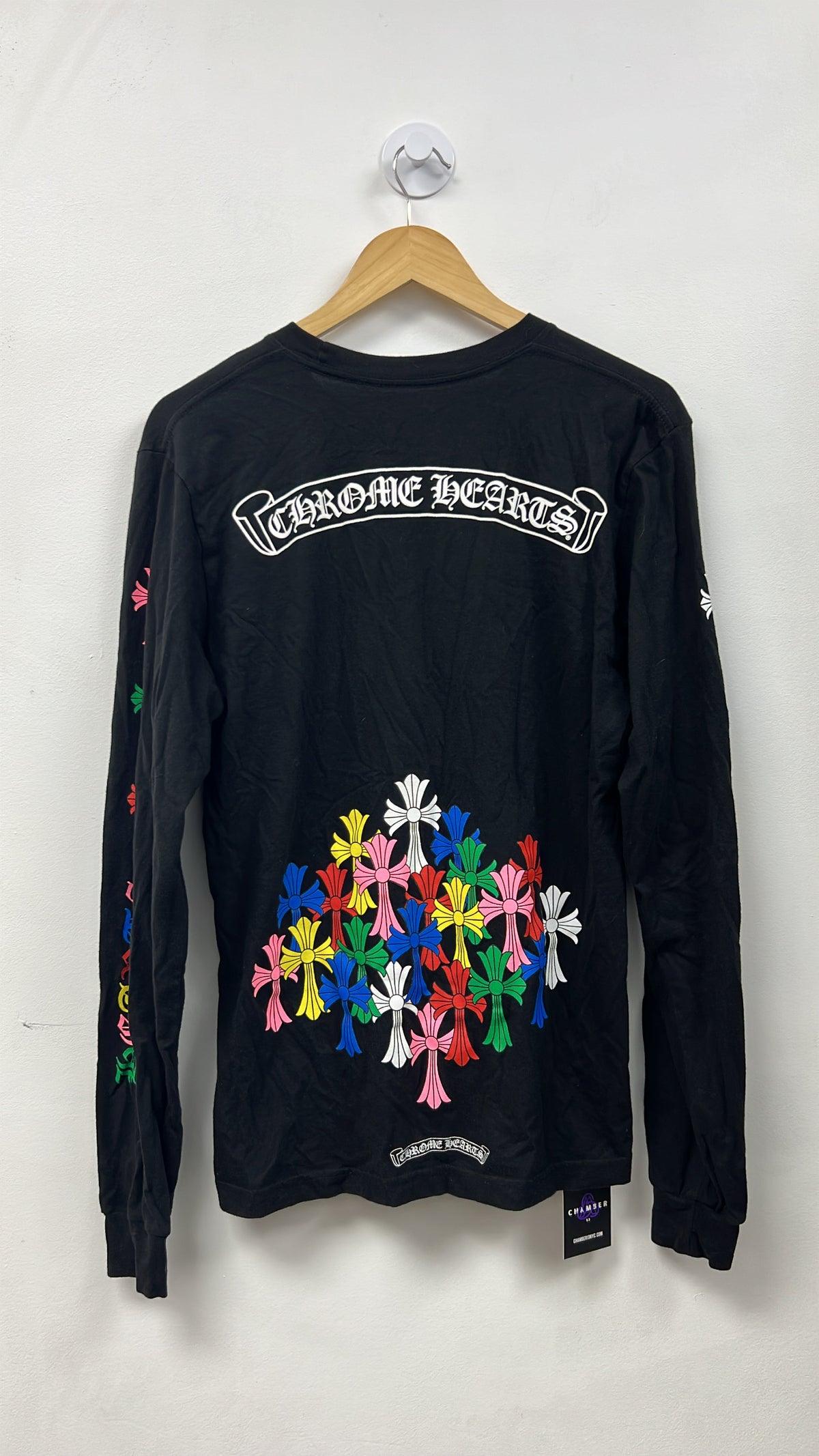 Chrome Hearts Black Multi Cross Back Hit Long Sleeve