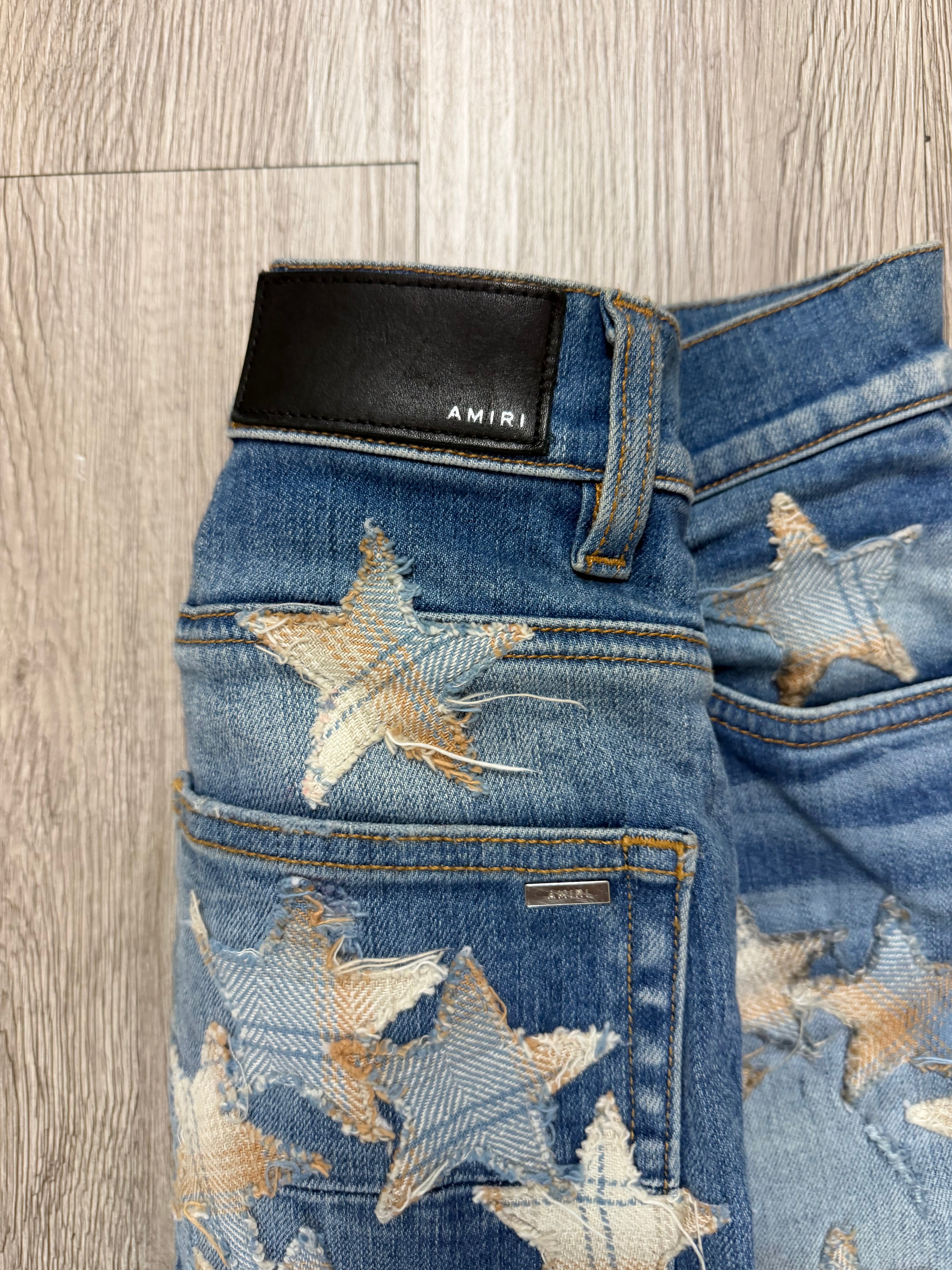 Amiri Chemist Denim Flannel Jeans