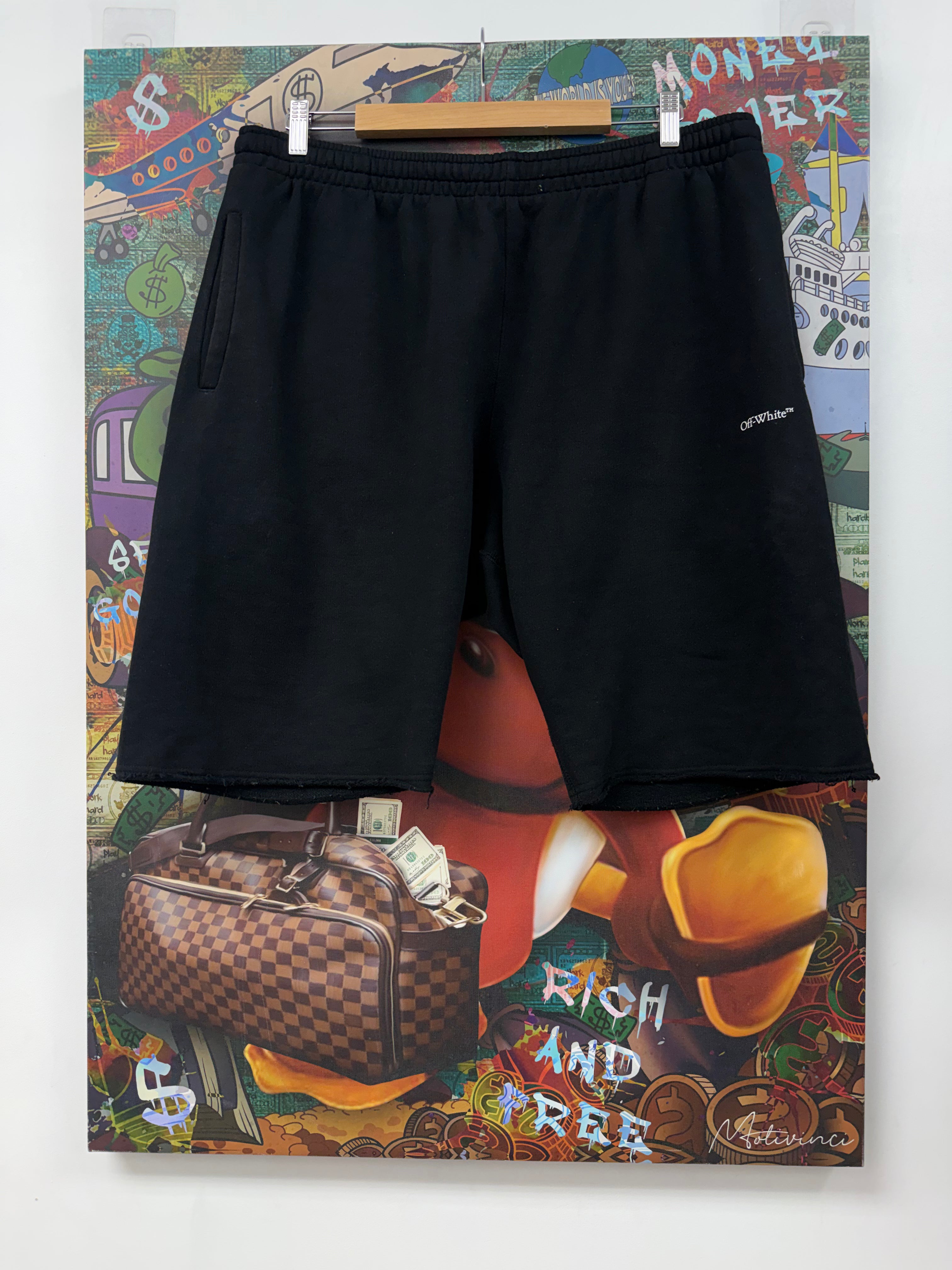 Off White Black White Arrow Shorts