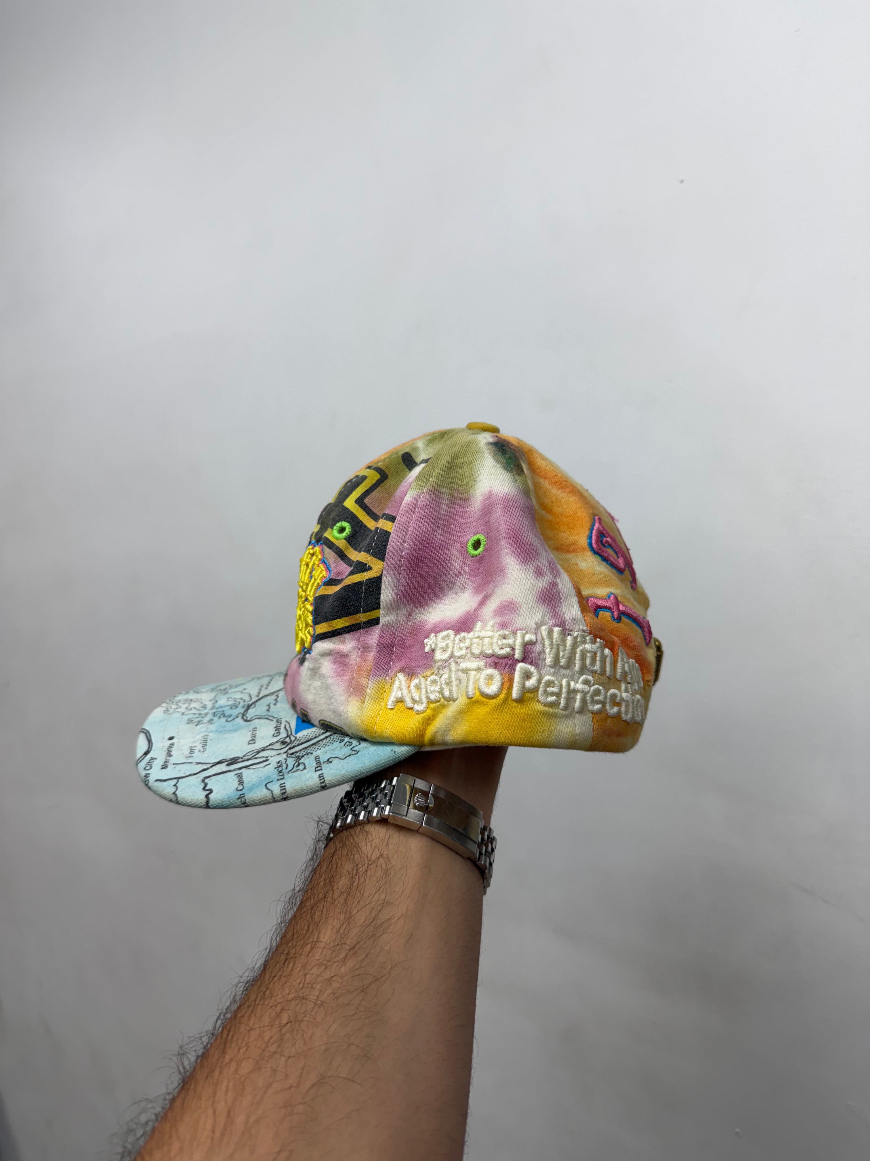 Better With Age Reconstructed Tie Dye Hat