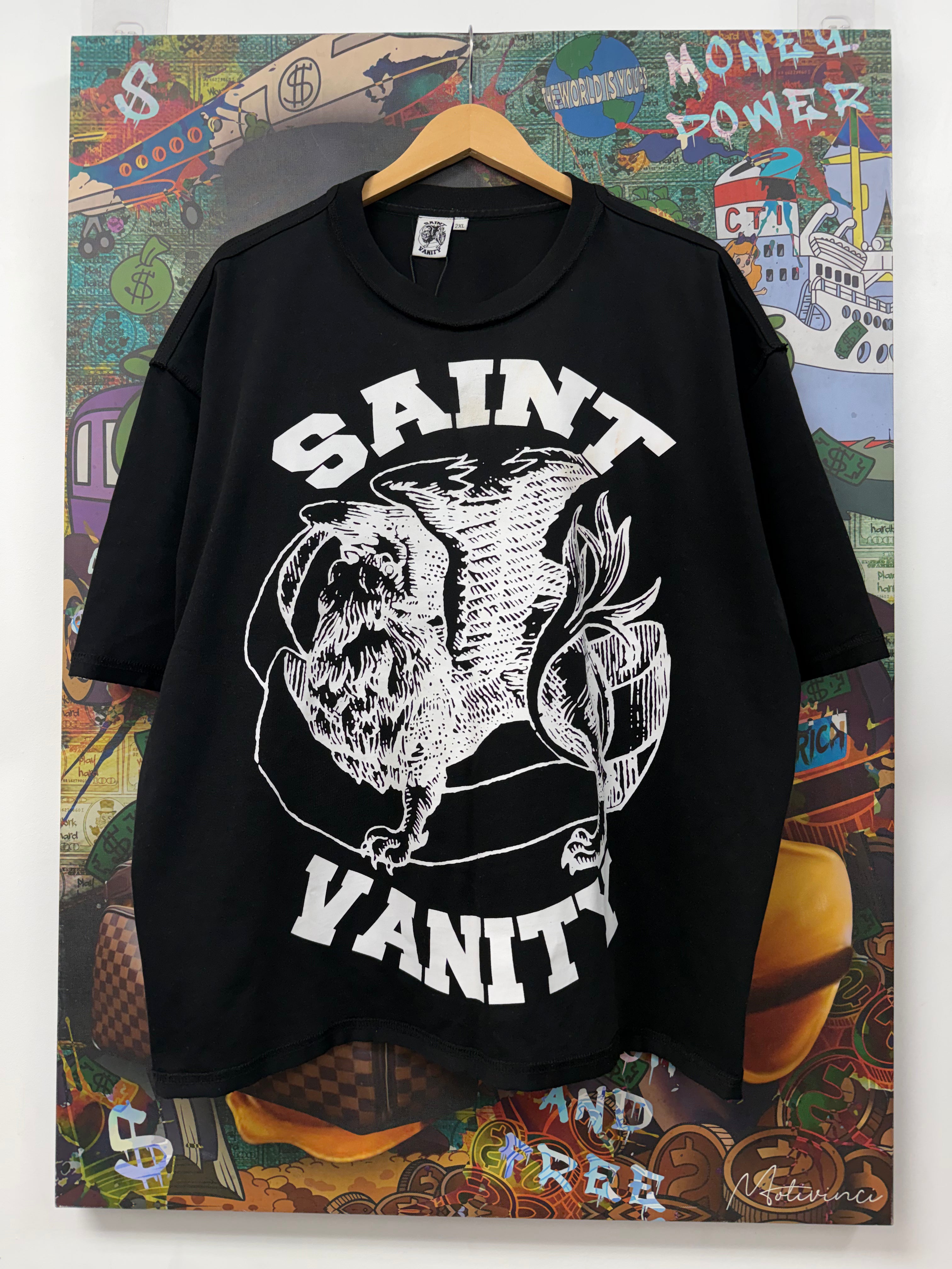 Saint Vanity Black White Griffin Tee