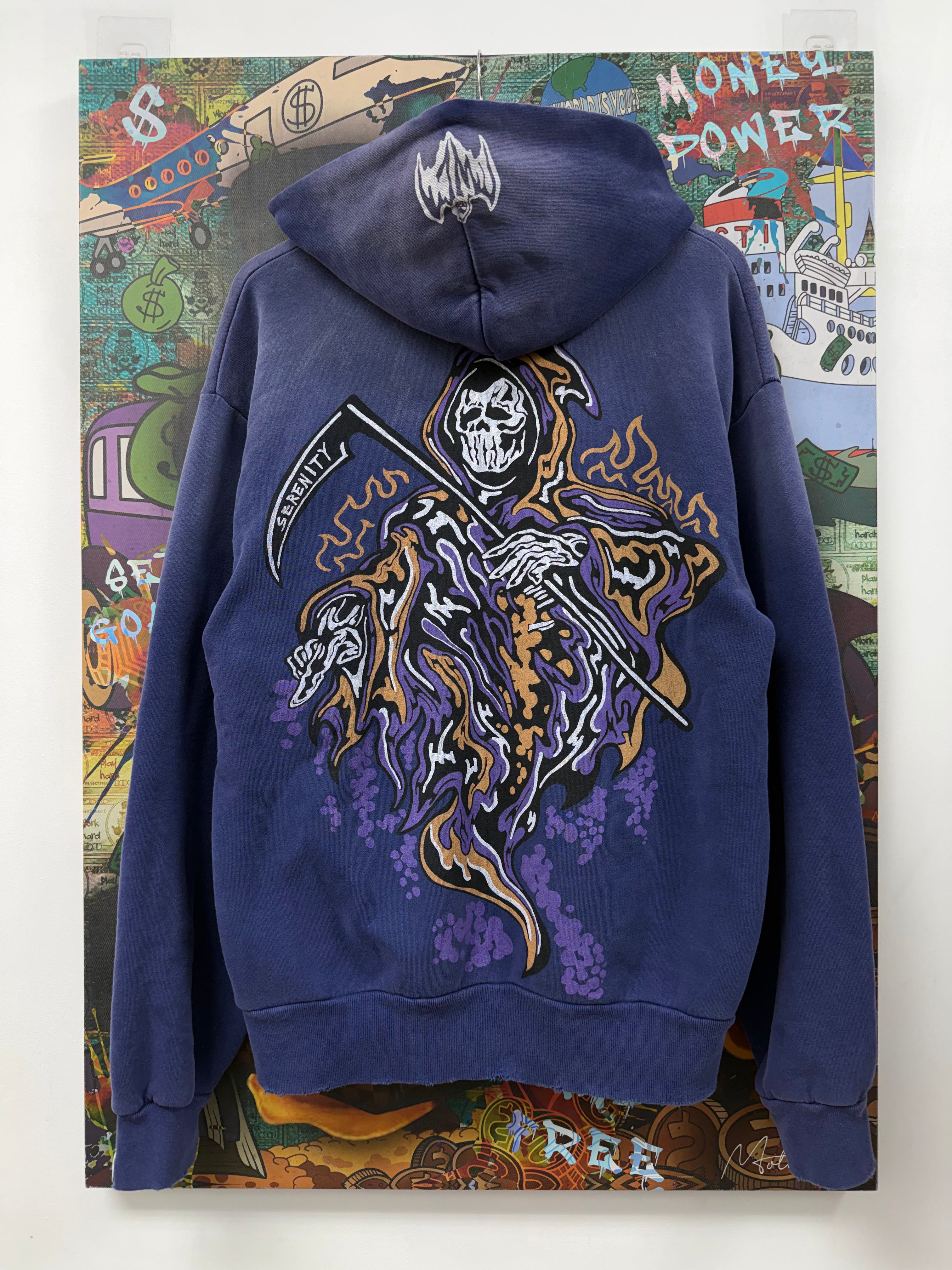 Warren Lotas Dark Blue Acai Reaper Hoodie