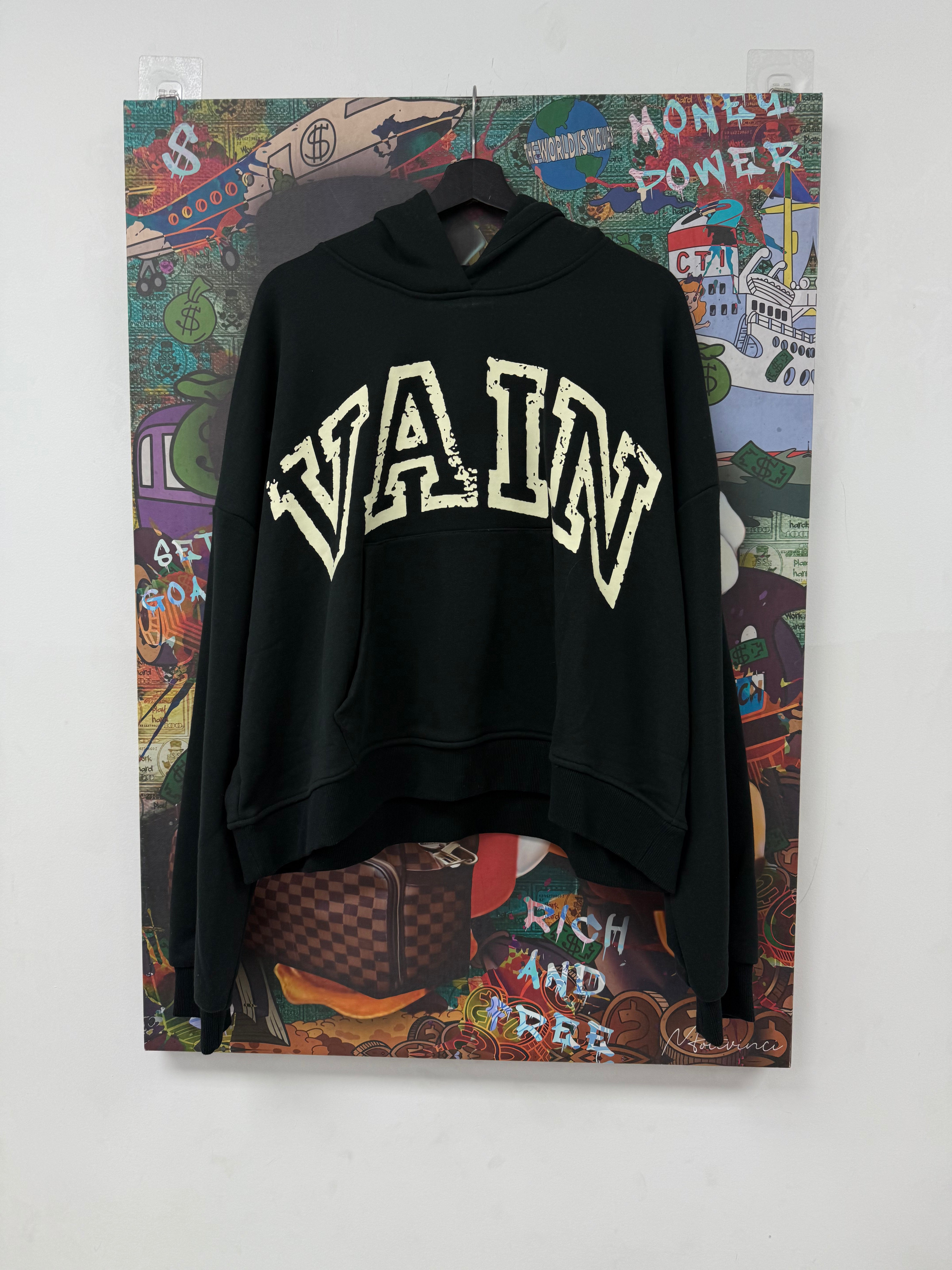Saint Vanity Hoodie Black Vain New