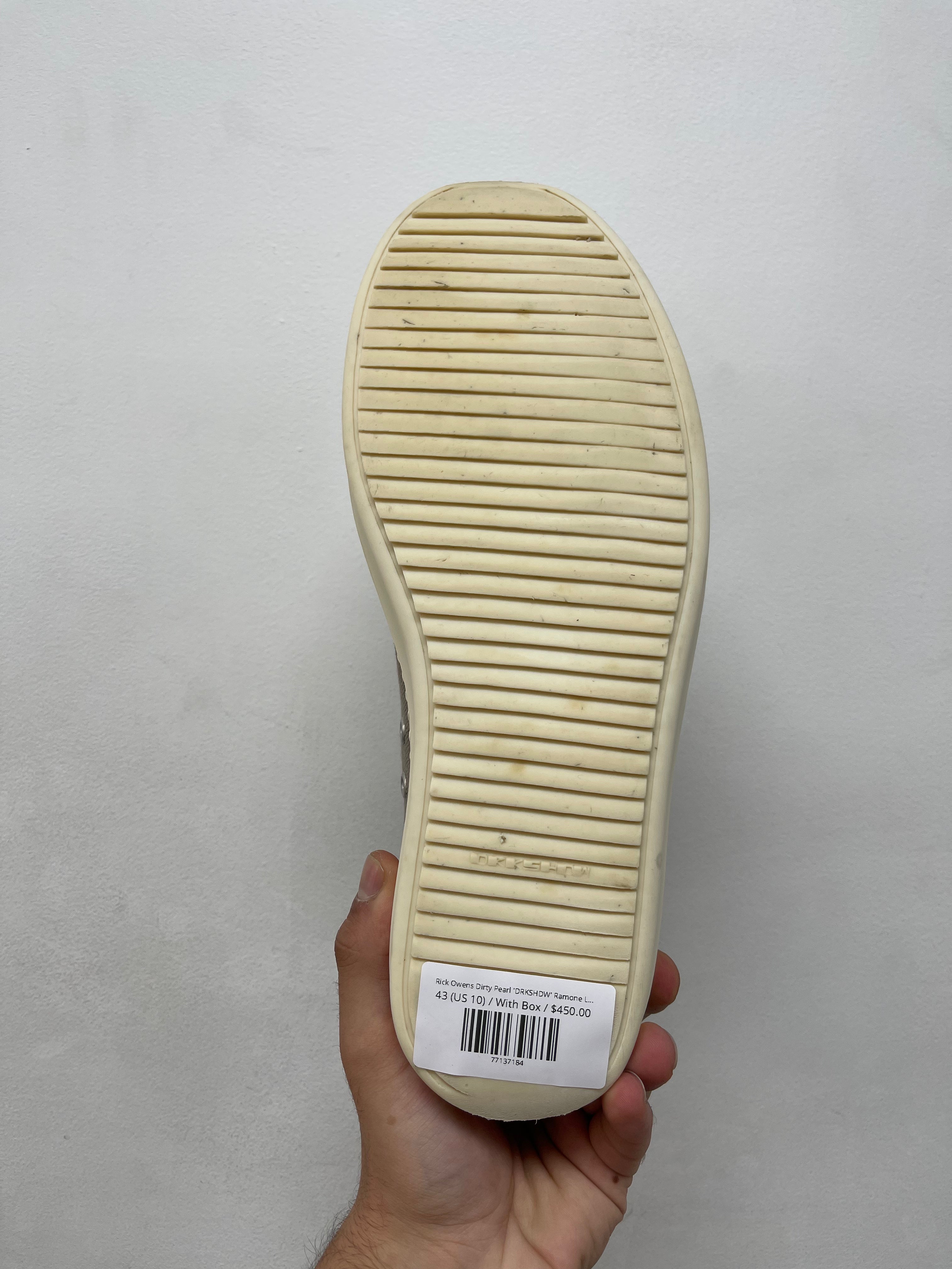 Rick Owens Dirty Pearl 'DRKSHDW' Ramone Low Sneakers