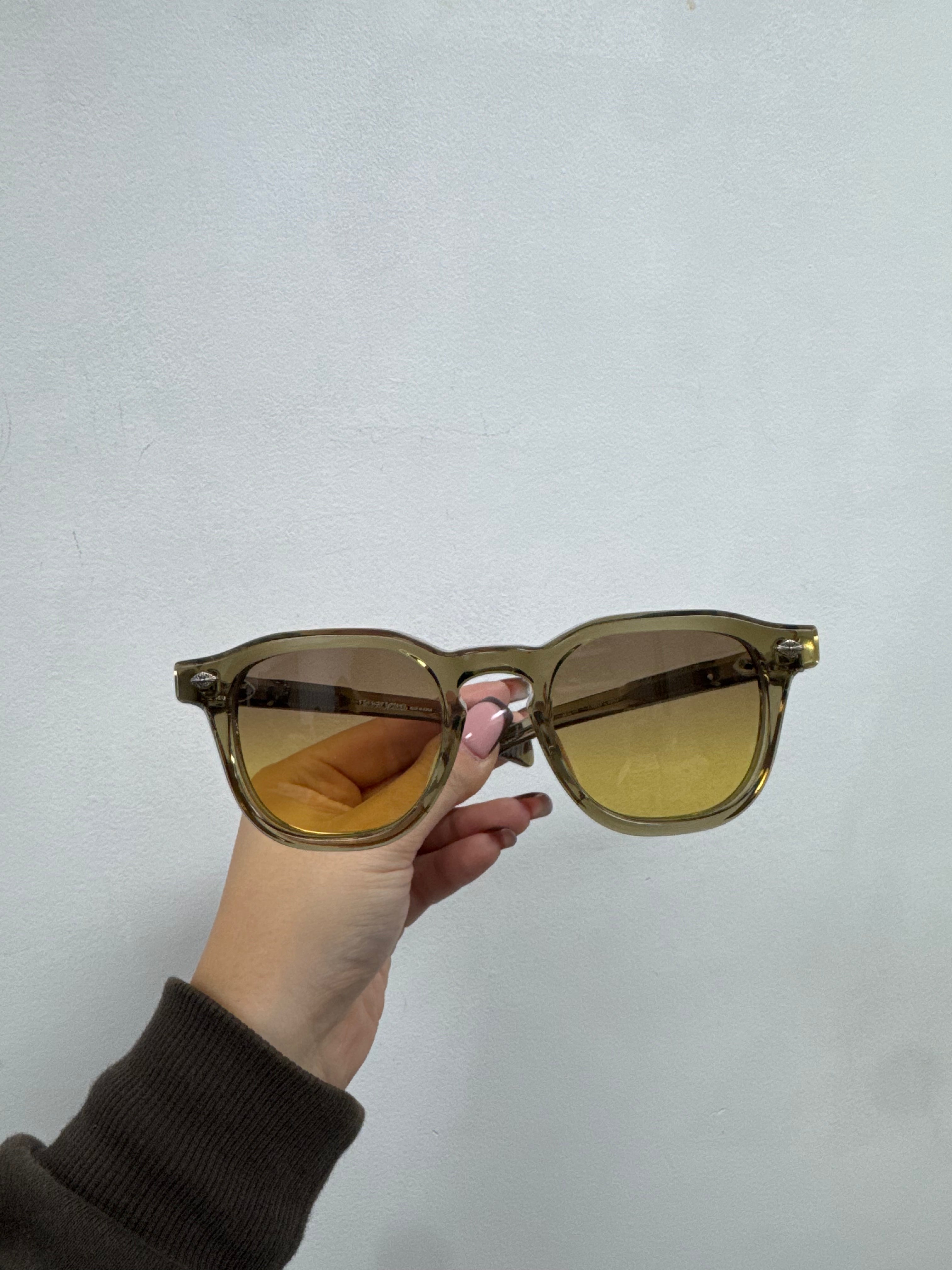 Chrome Hearts Chirp Chirp Green Yellow Frame Glasses