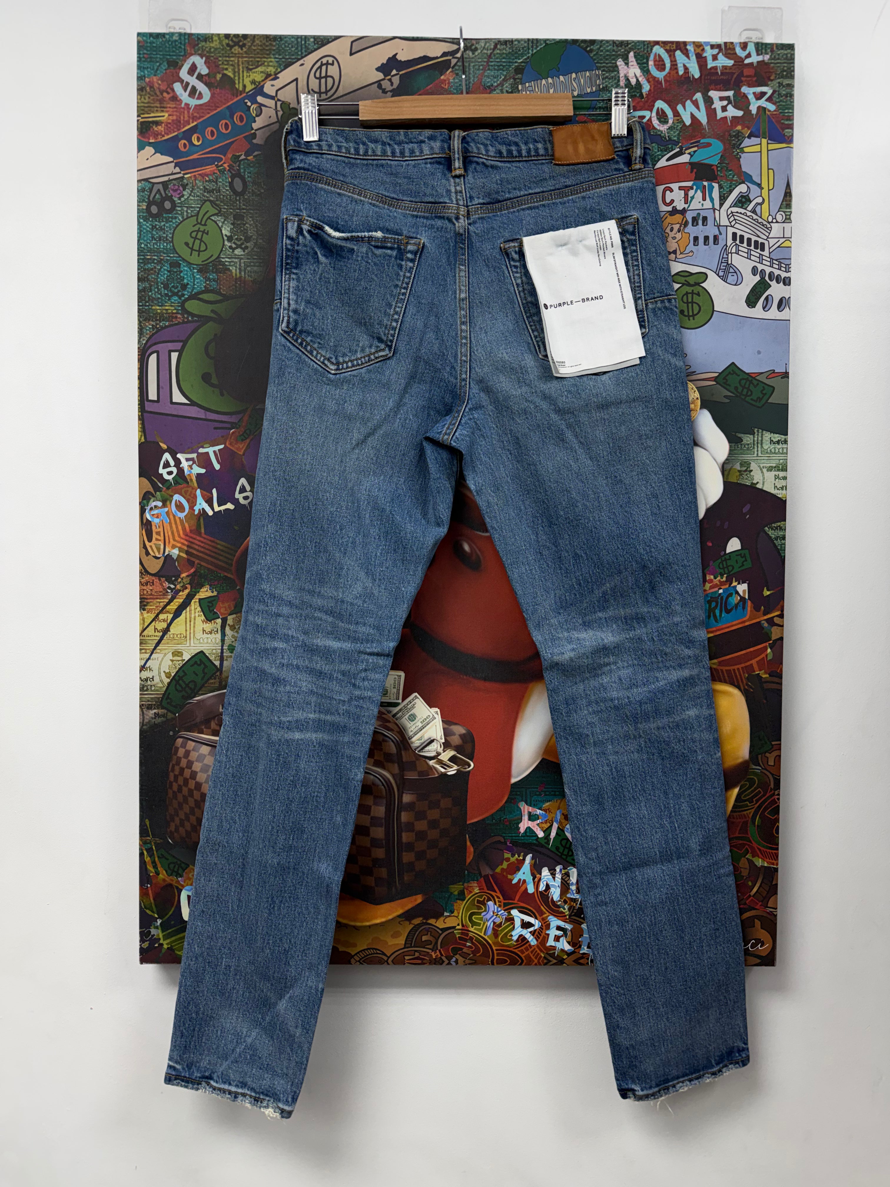 Purple Brand Light Wash P001 Jeans