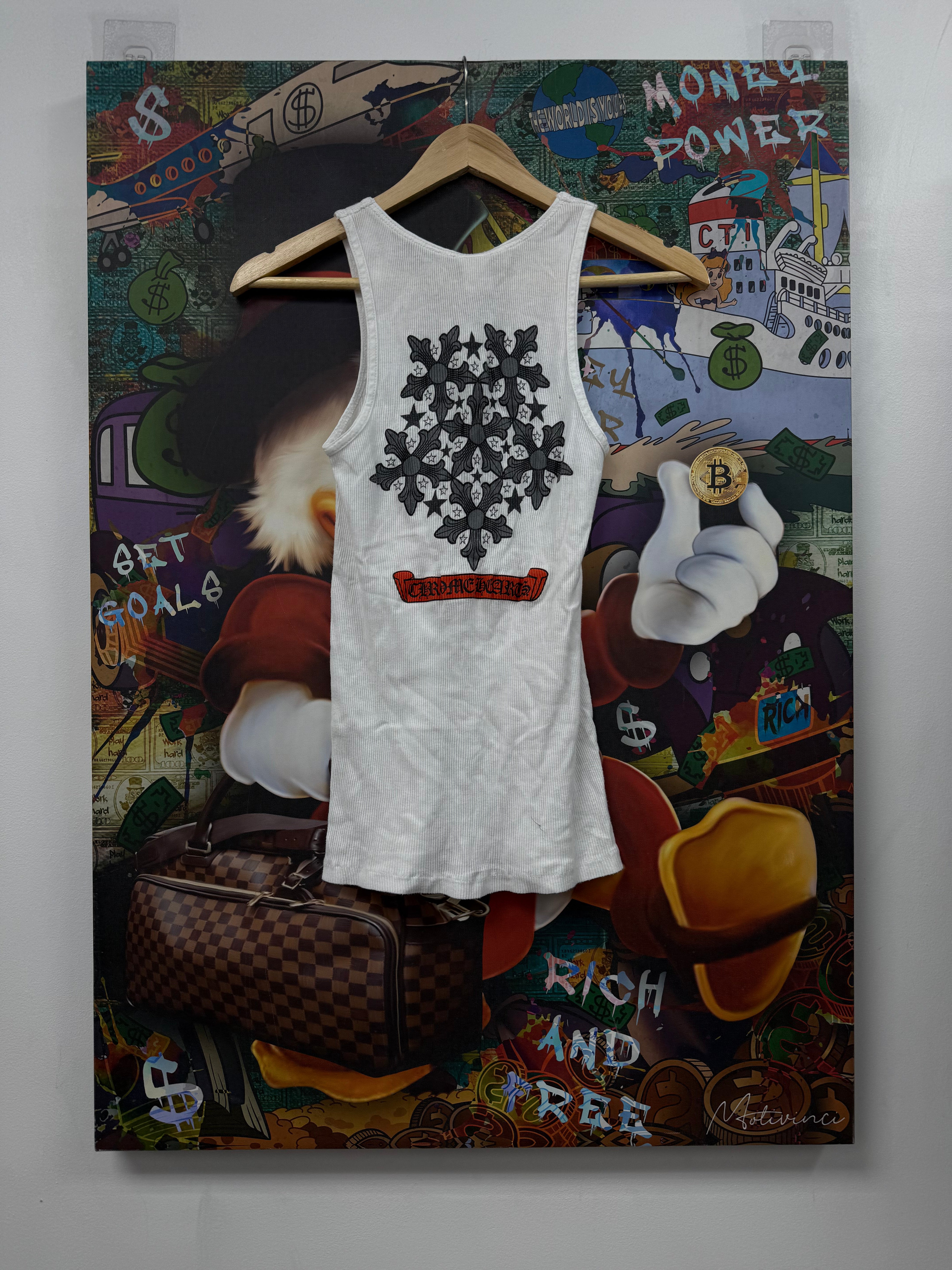 Chrome Hearts White Snow Flake Tank Dress
