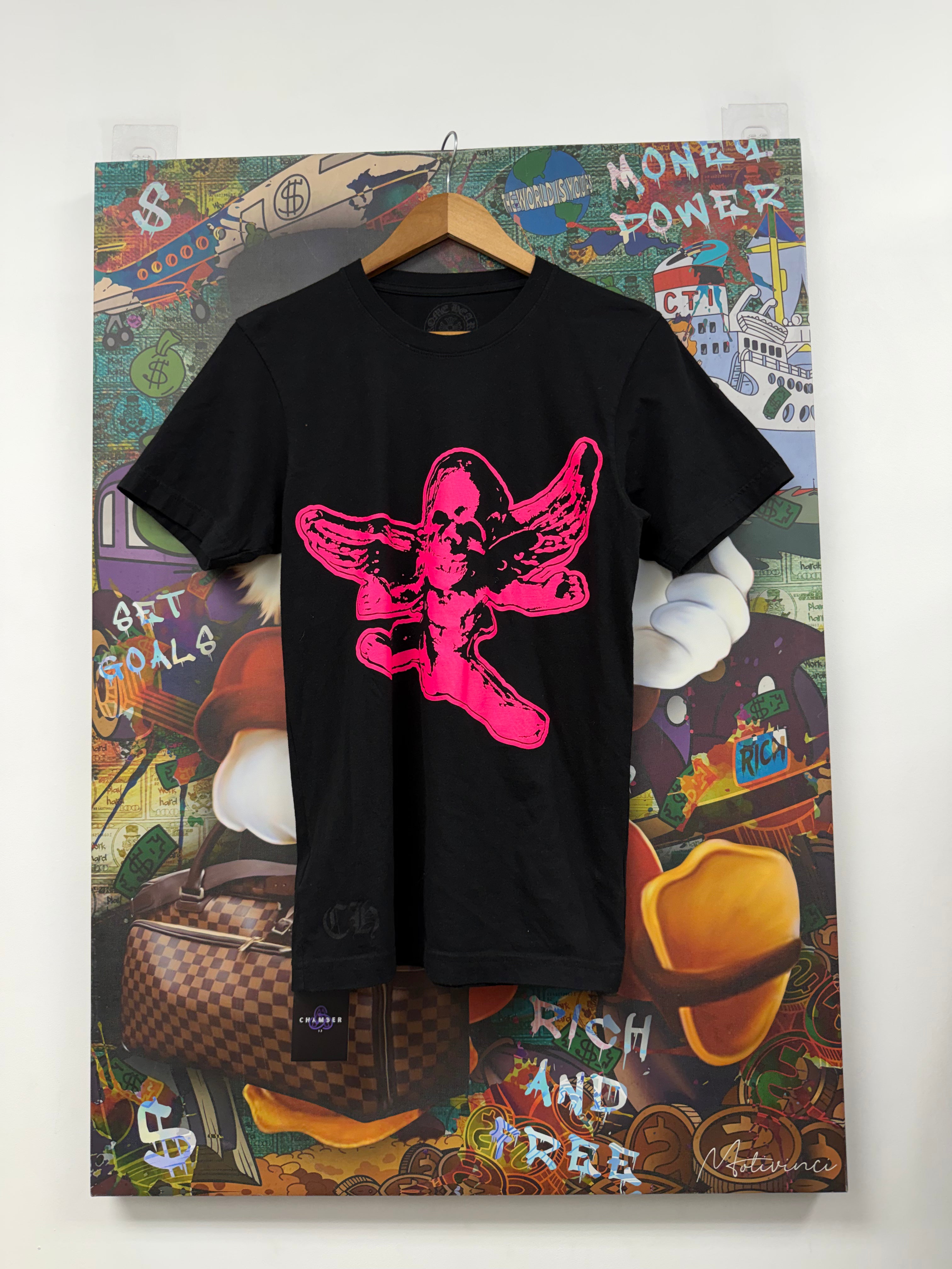 Chrome Hearts Black Pink FOTI Tee
