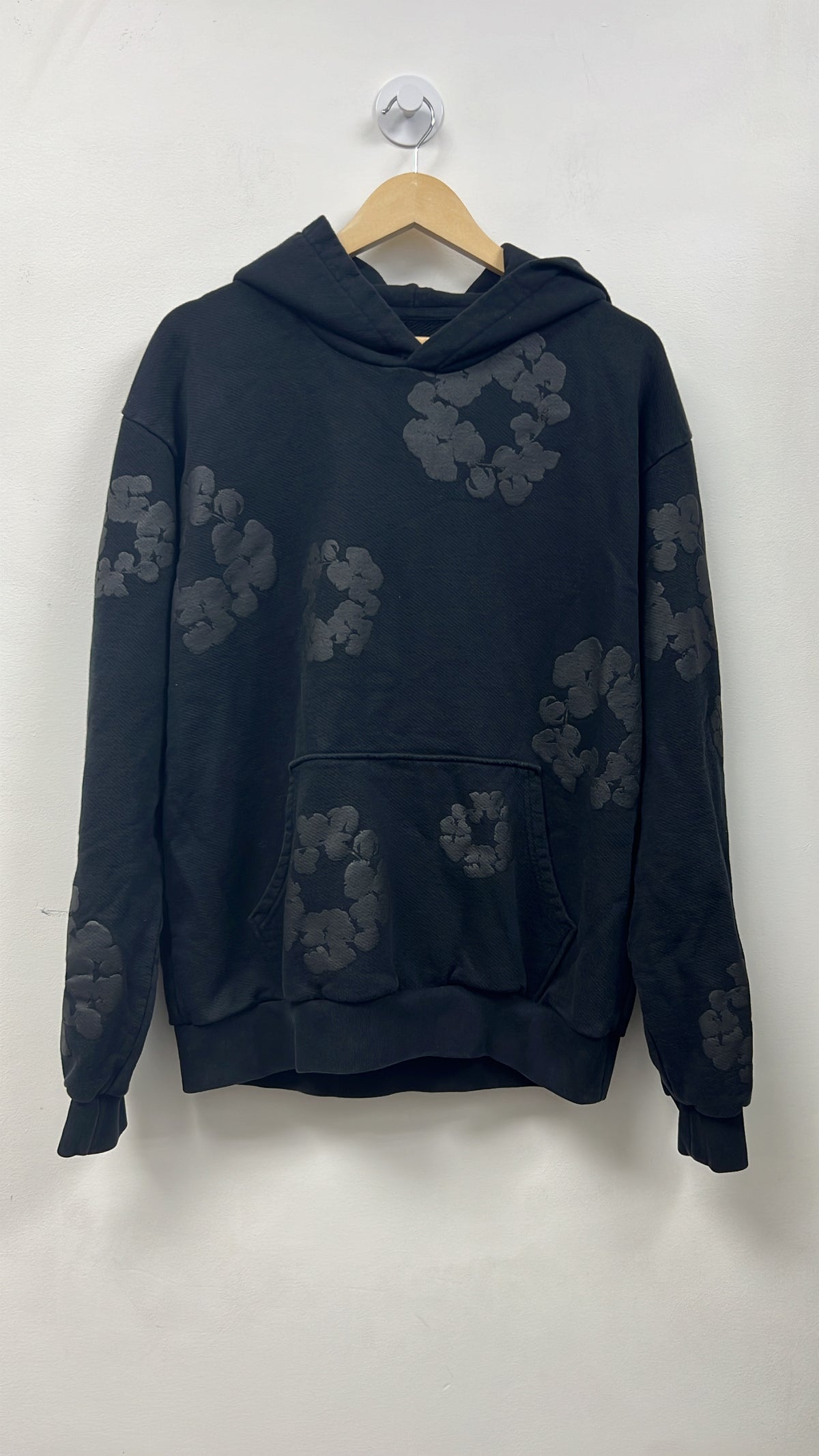 Denim Tears Black Mono Hoodie