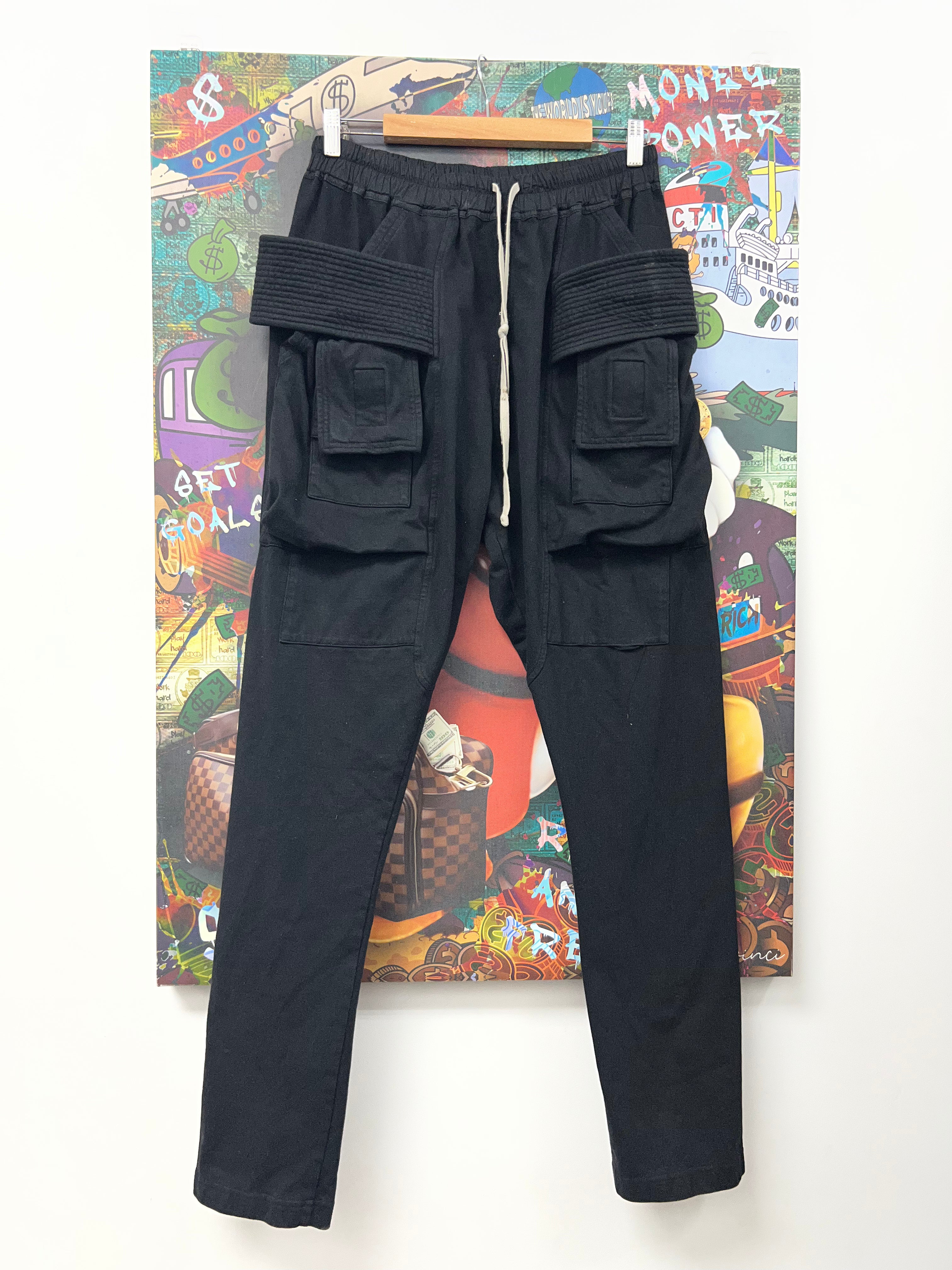 Rick Owens Black Creatch Sweatpants