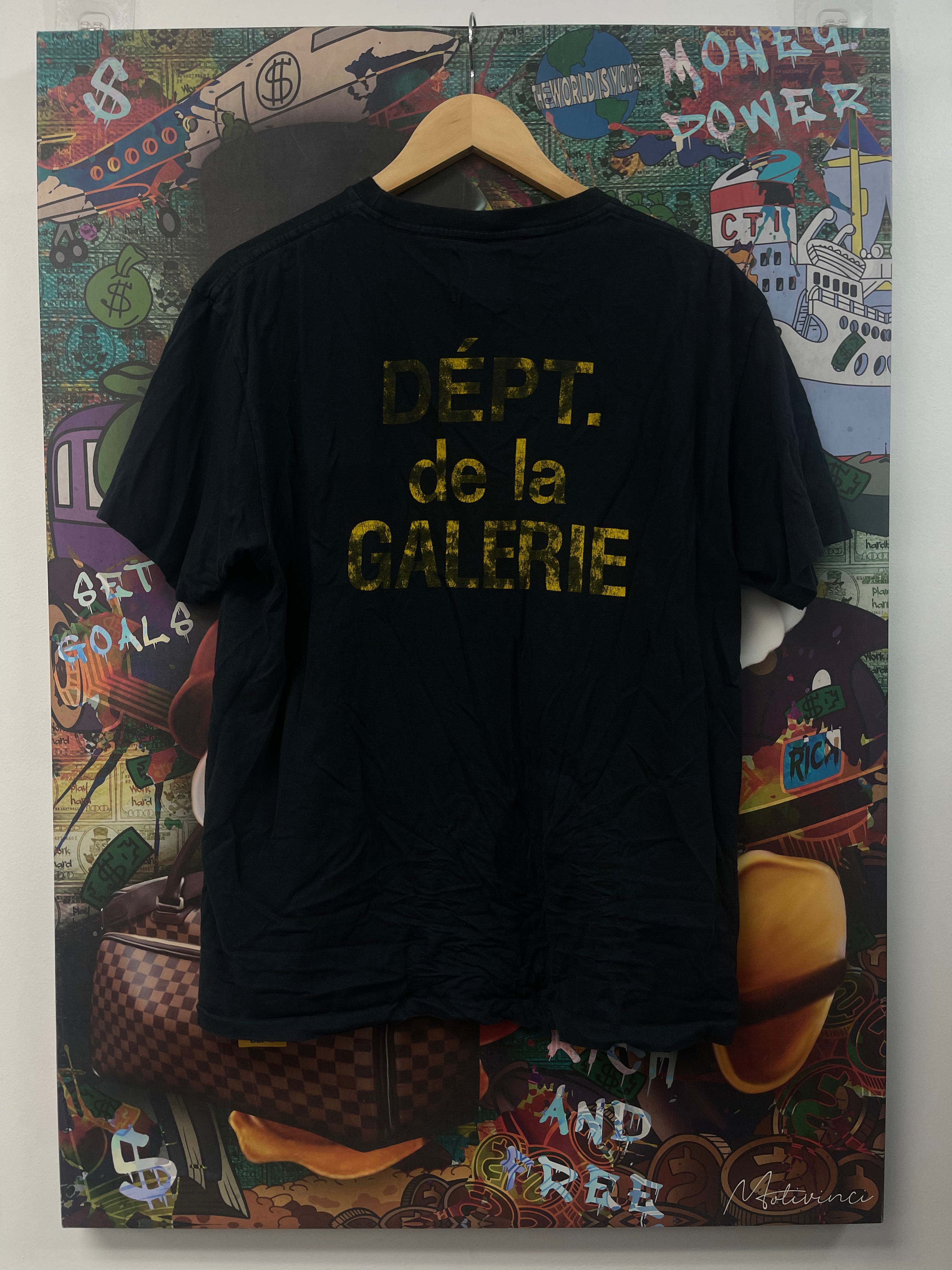 Gallery Dept Navy Yellow Souvenir Tee