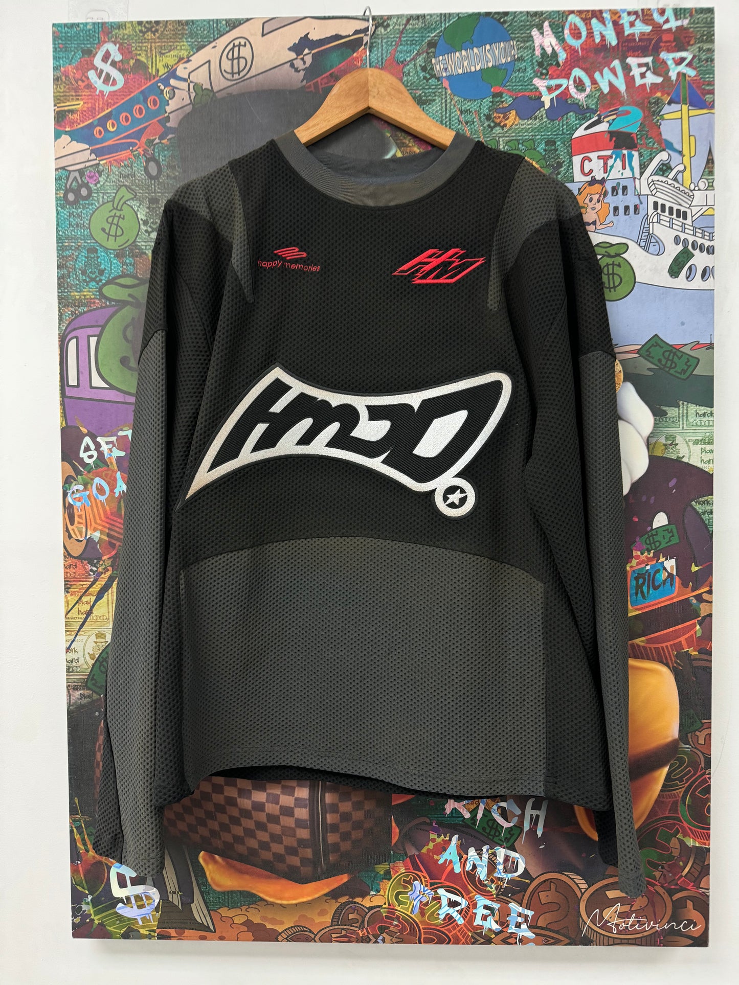 HMDD Jersey Grey Black New Medium With Tags