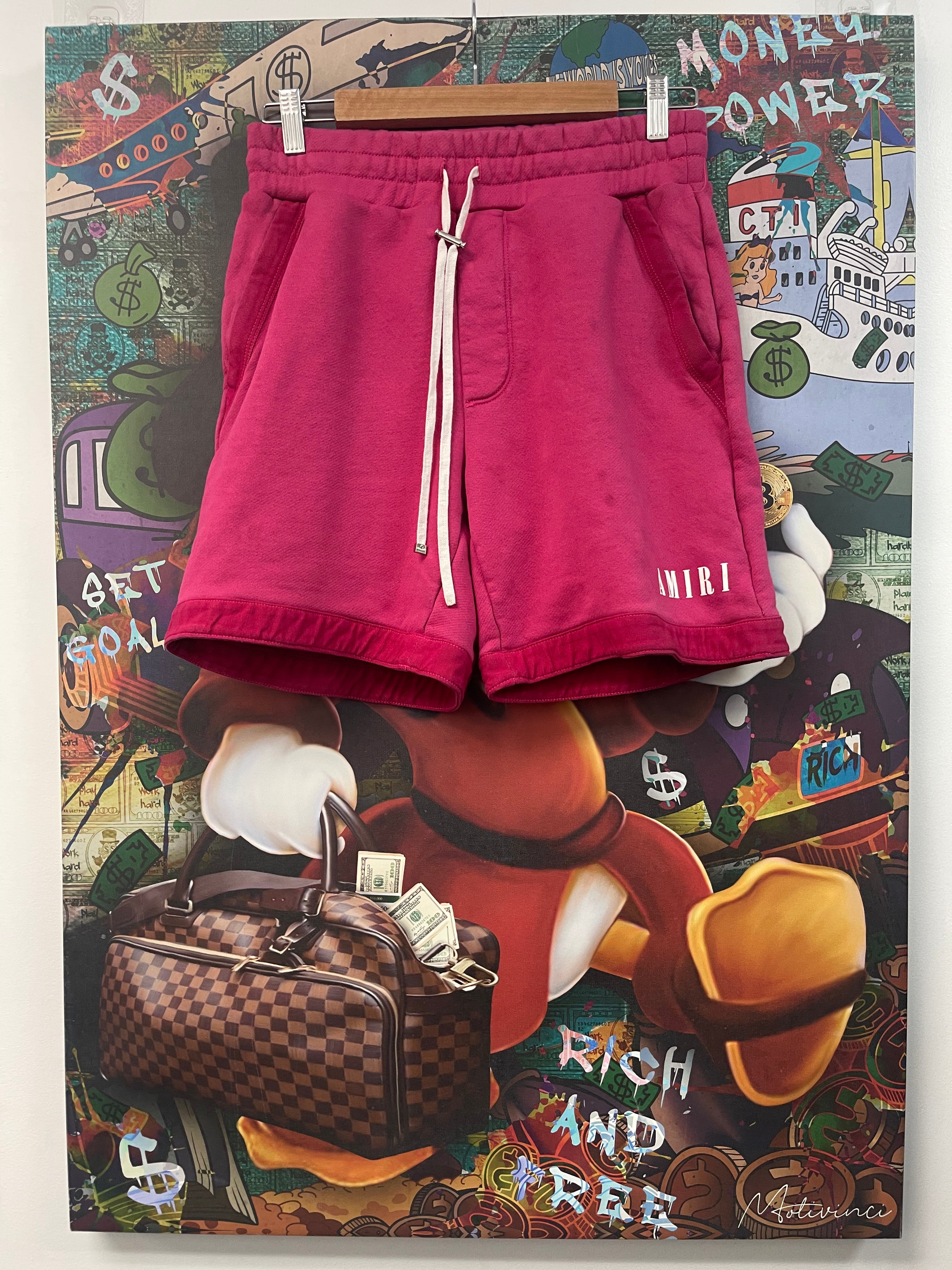 Amiri Pink Core Logo Shorts