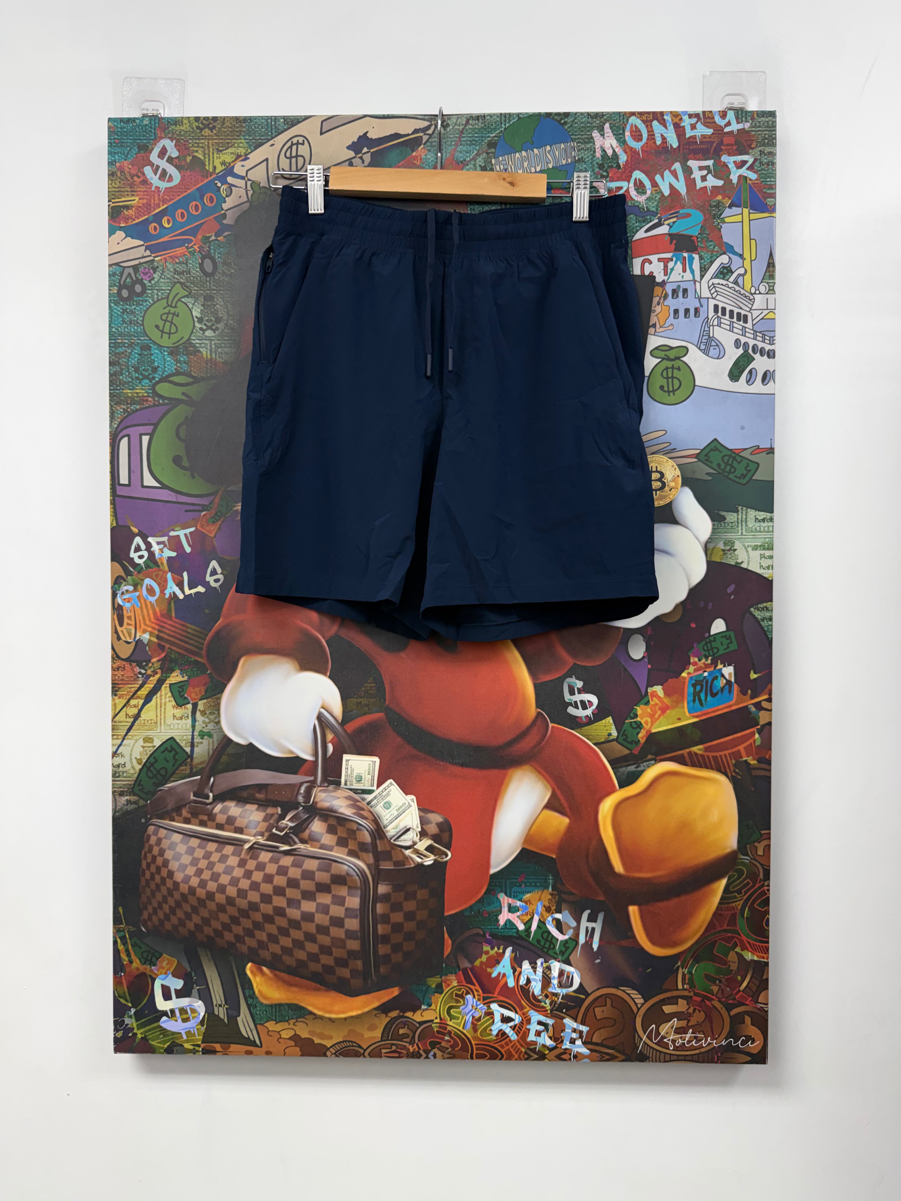Lululemon Navy Pace Breaker Shorts