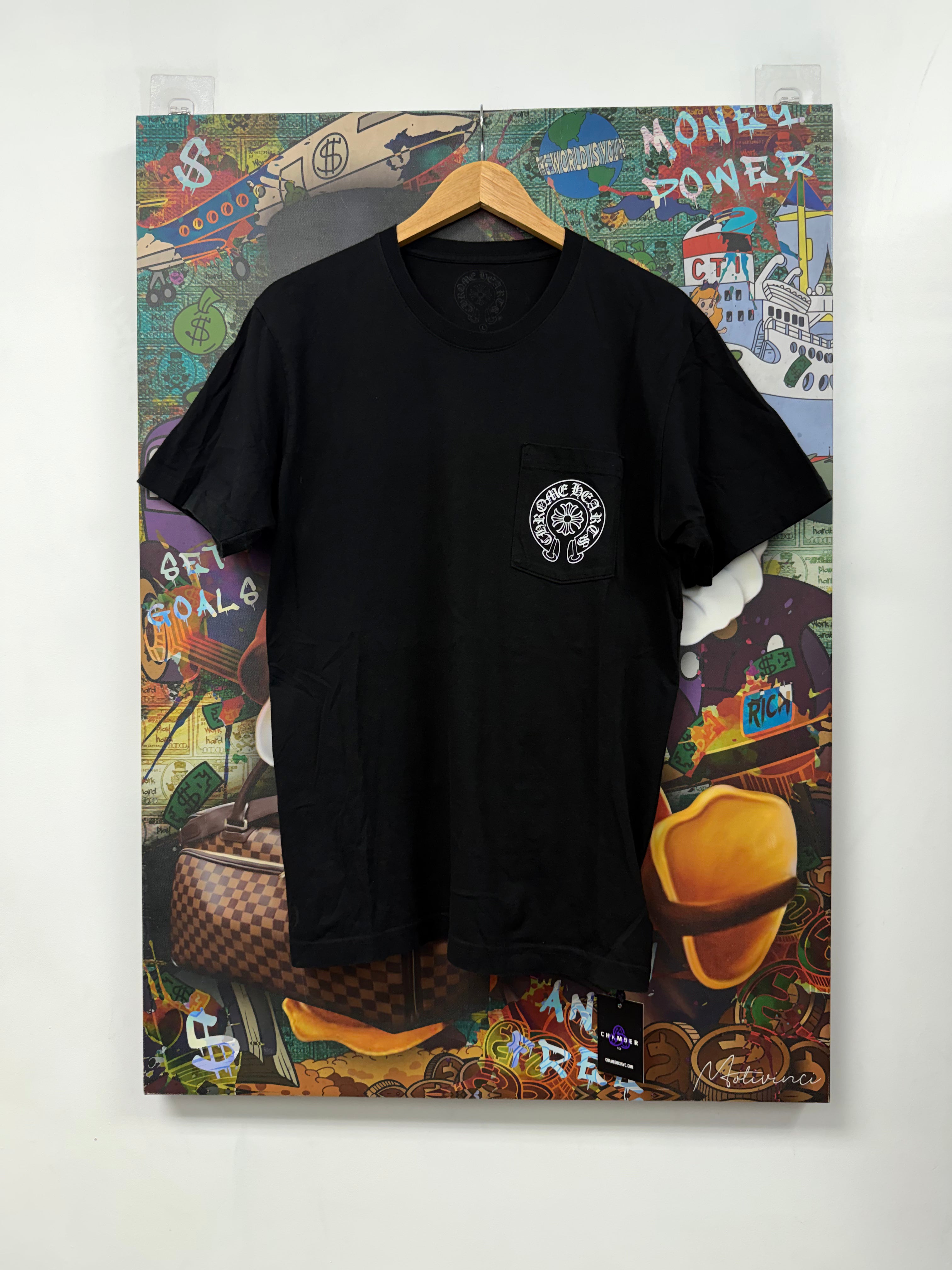 Chrome Hearts Black The Heroes Project Horseshoe Tee