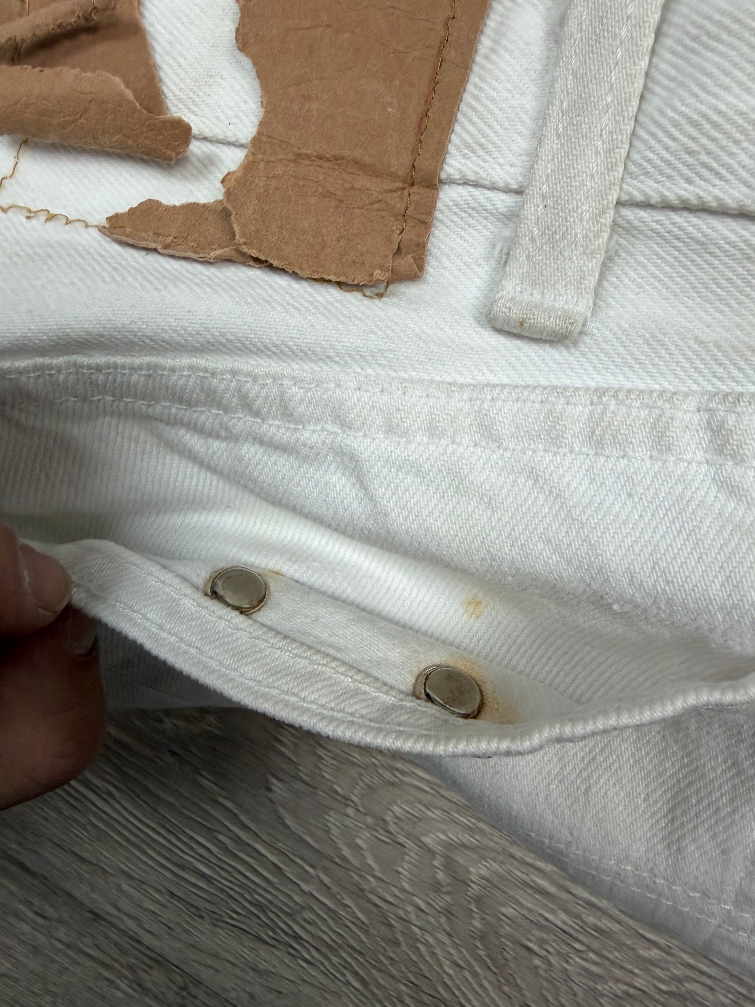 Chrome Hearts White Cheetah Patch Jeans