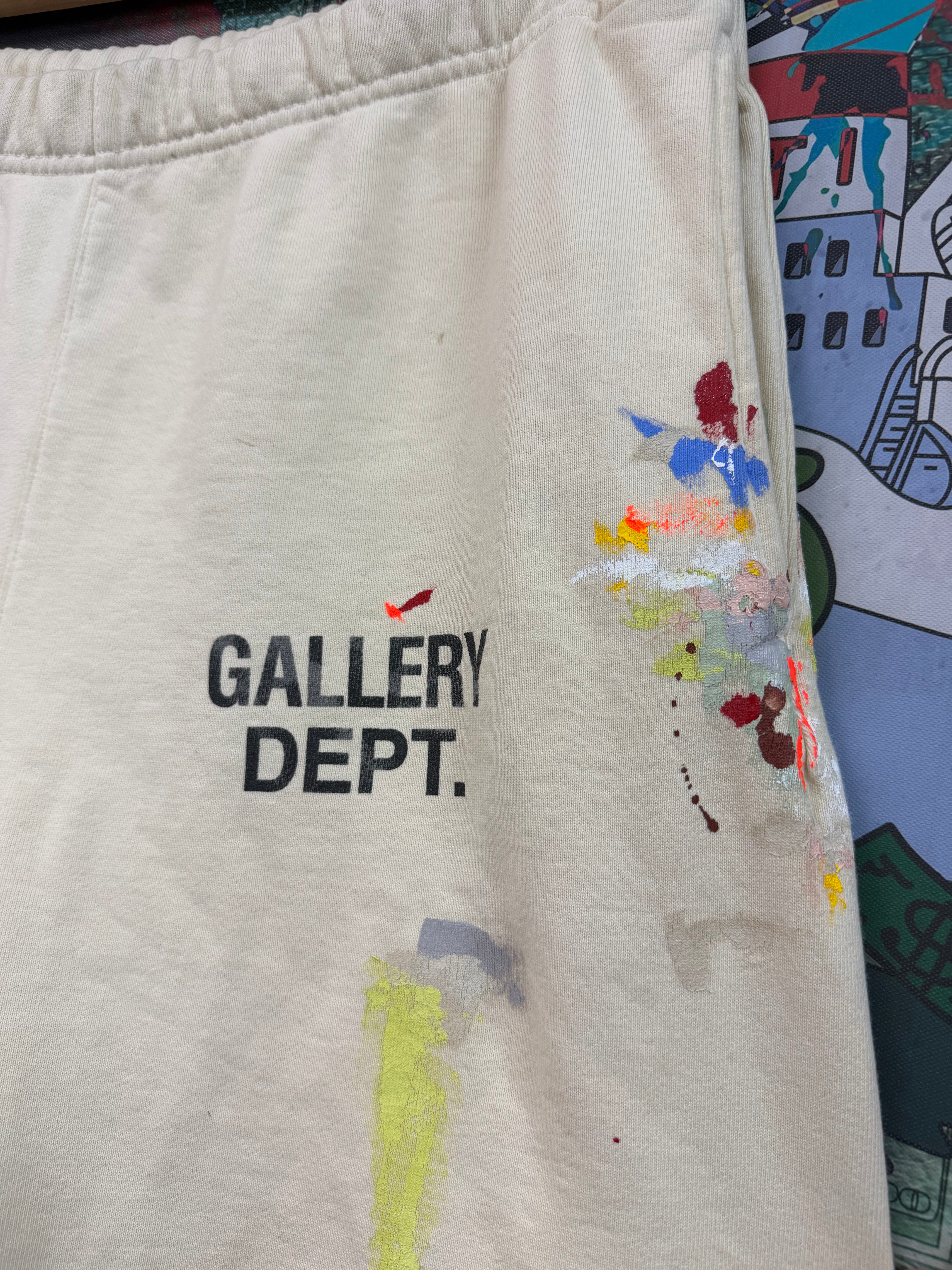 Gallery Dept Cream Splatter Sweats