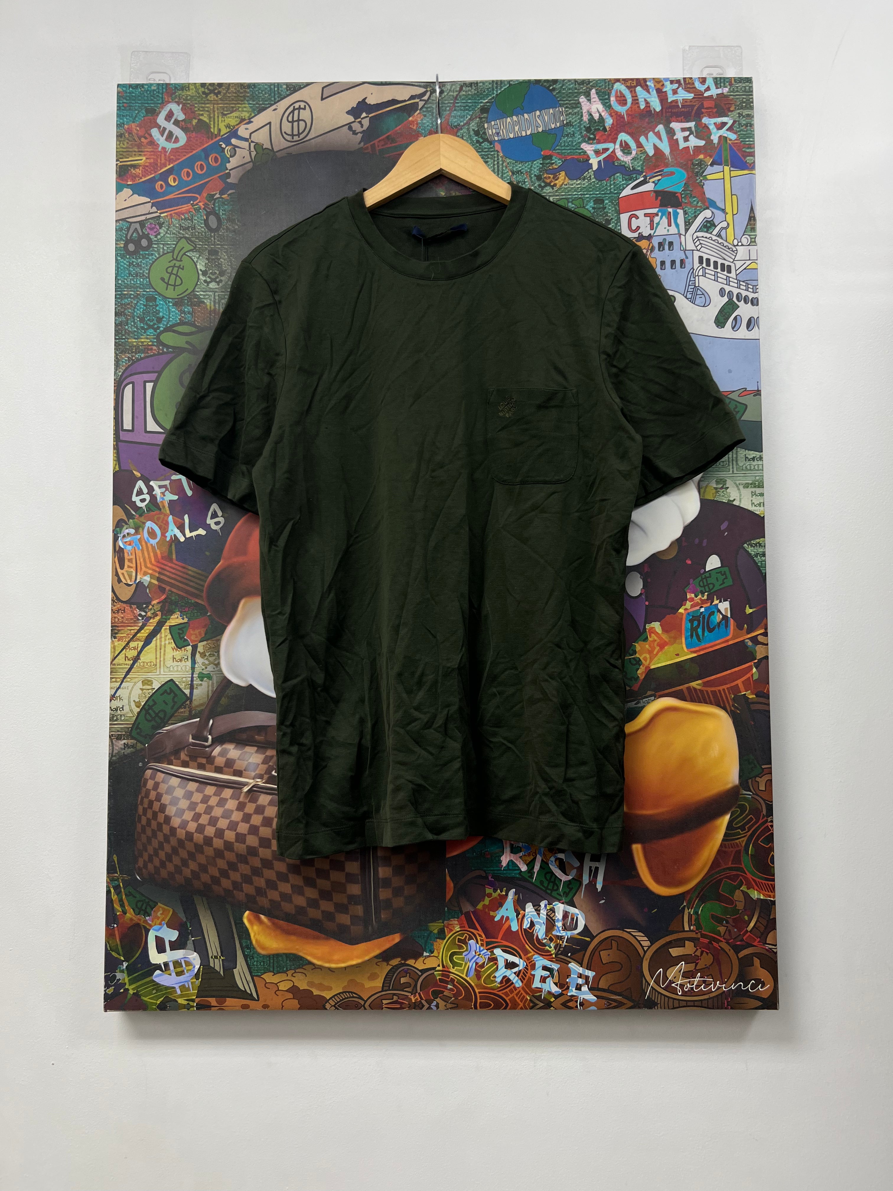 Louis Vuitton Olive Damier Pocket Tee