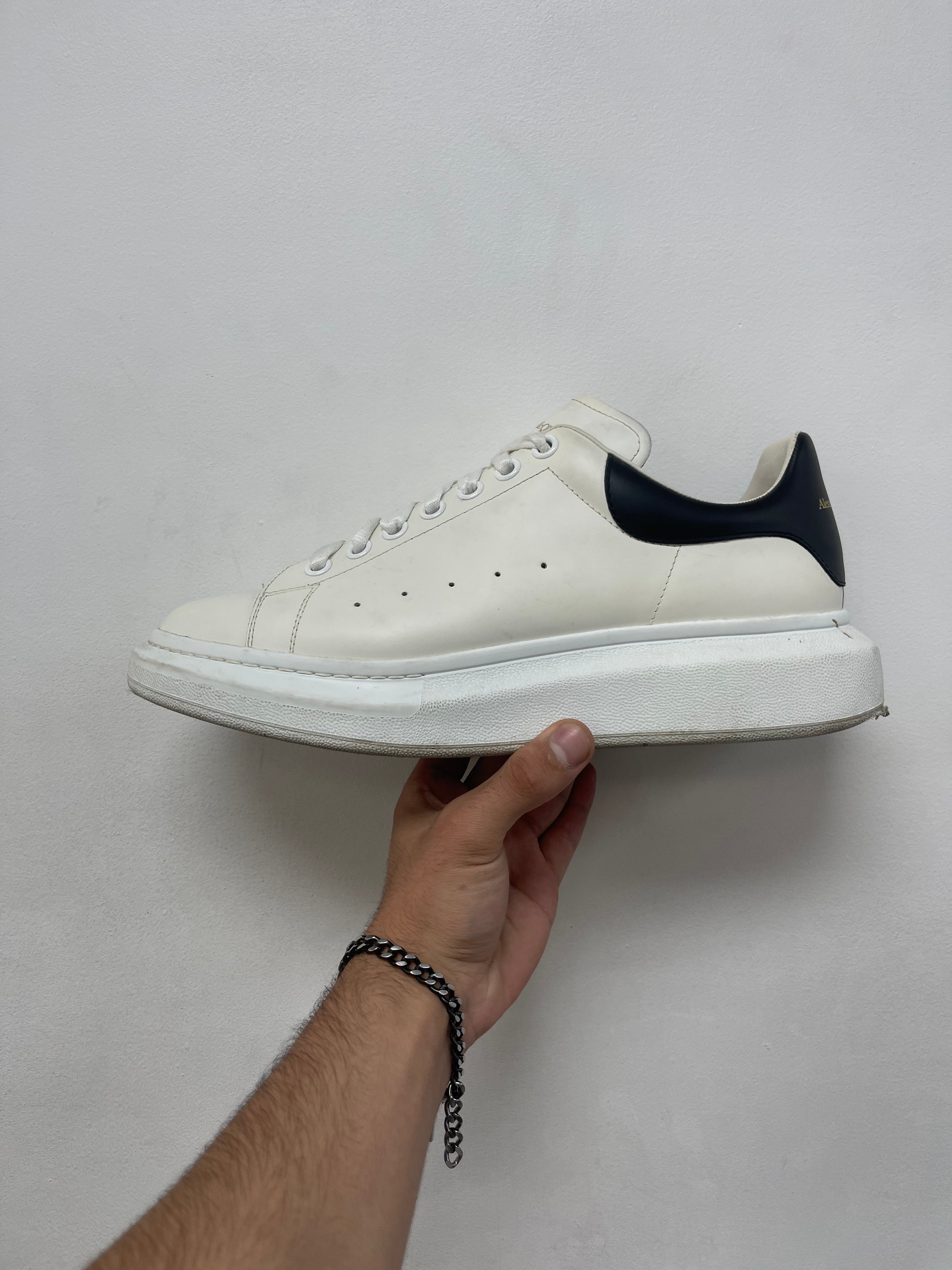 Alexander Mcqueen White Black Oversized Sneakers